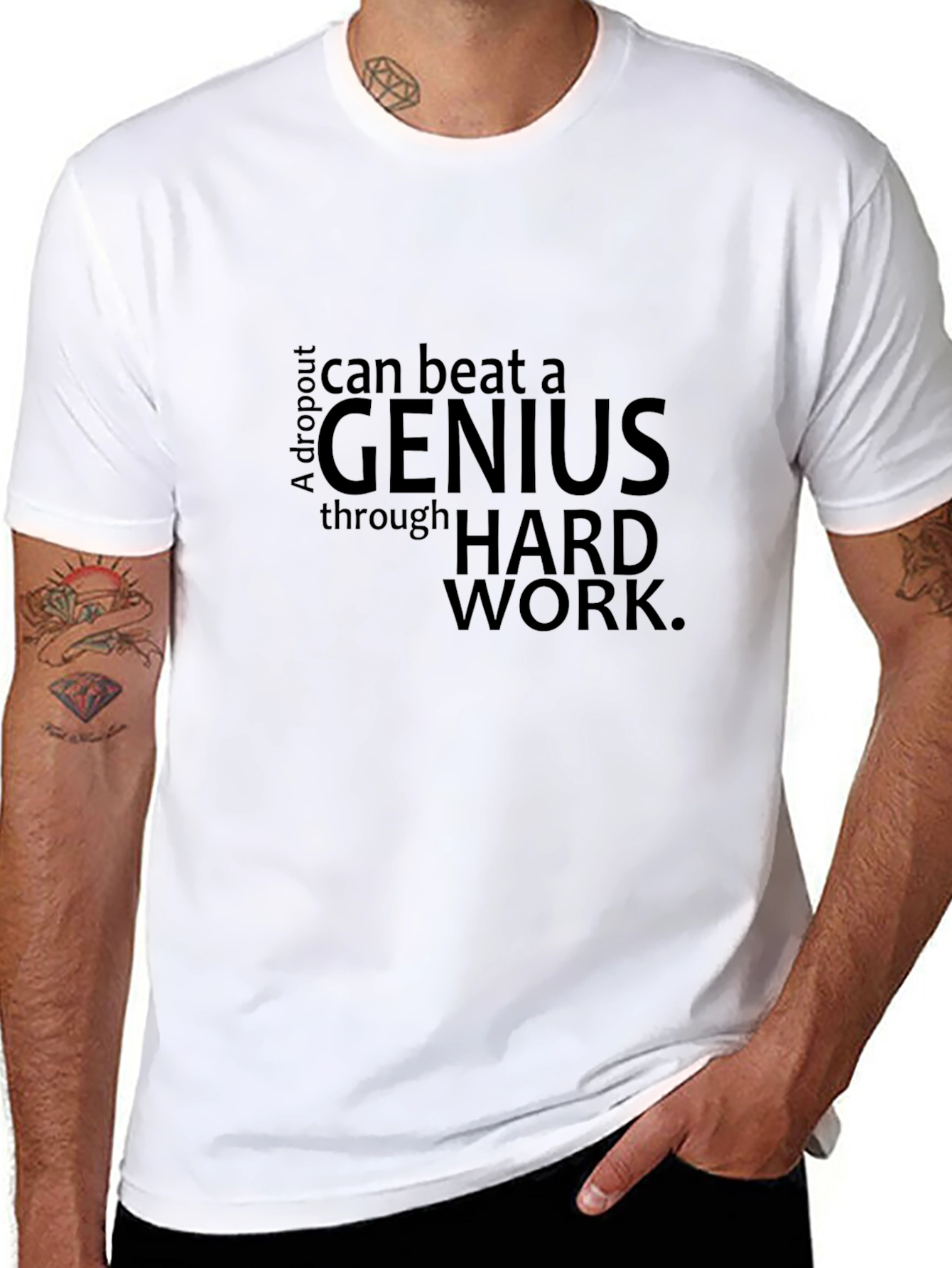 A Dropout Can Beat a Genius T-Shirt