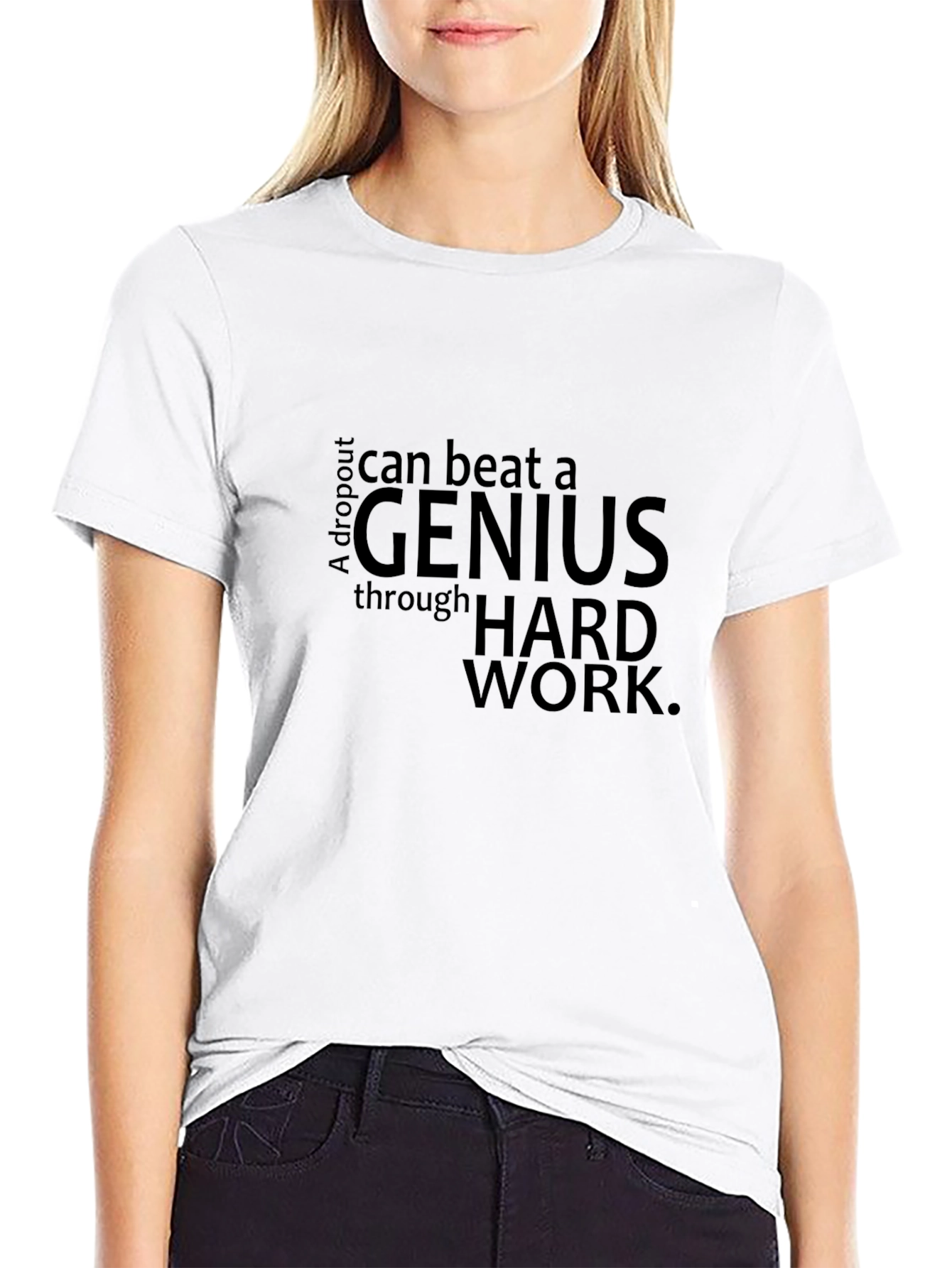 A Dropout Can Beat a Genius T-Shirt