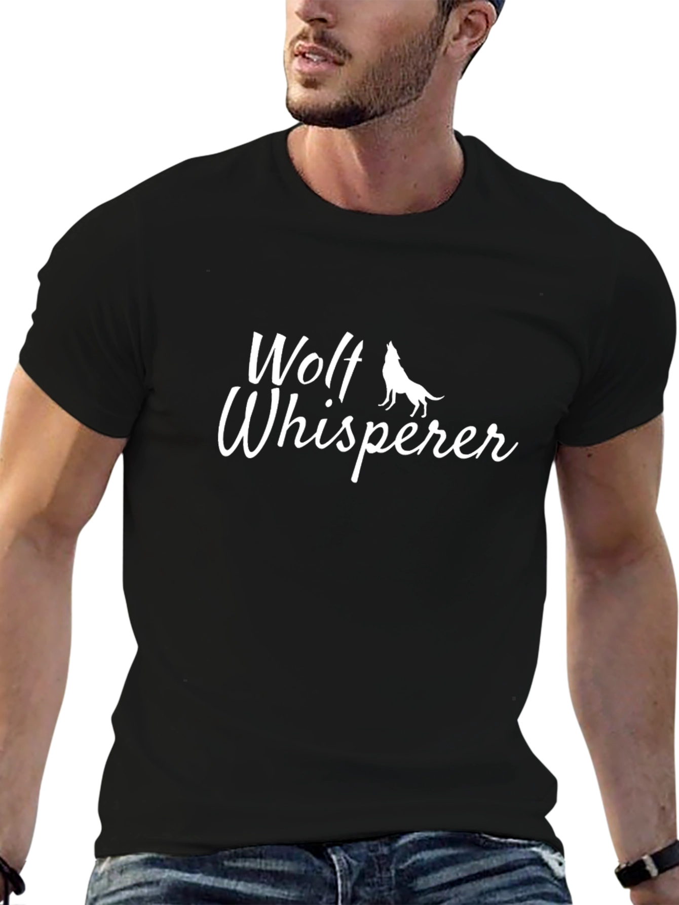 Wolf Whisperer Graphic Tee - Stylish Unisex T-Shirt
