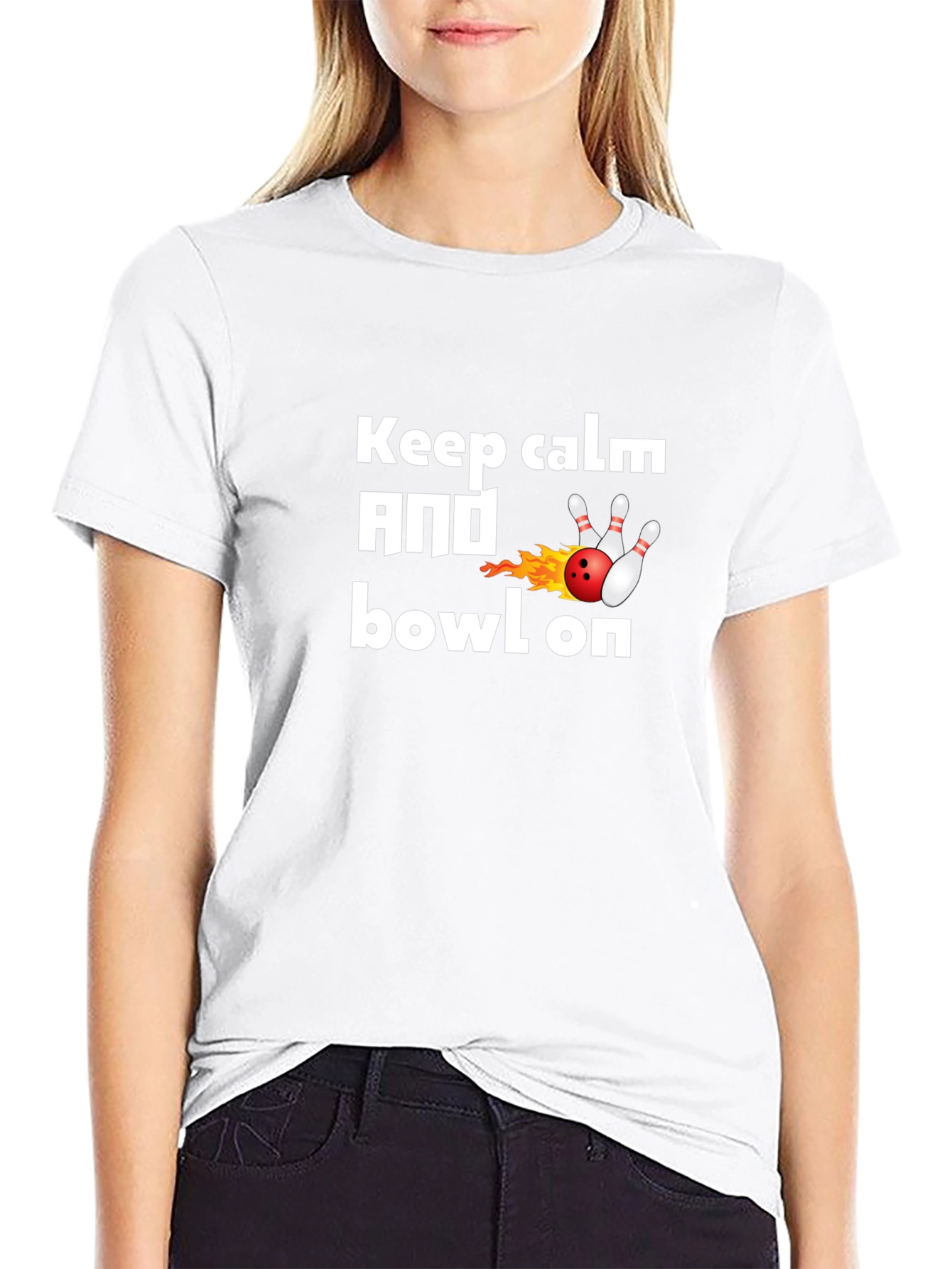 Keep Calm and Bowl On T-Shirt