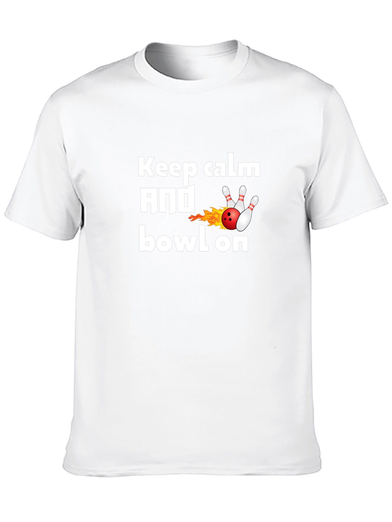 Keep Calm and Bowl On T-Shirt