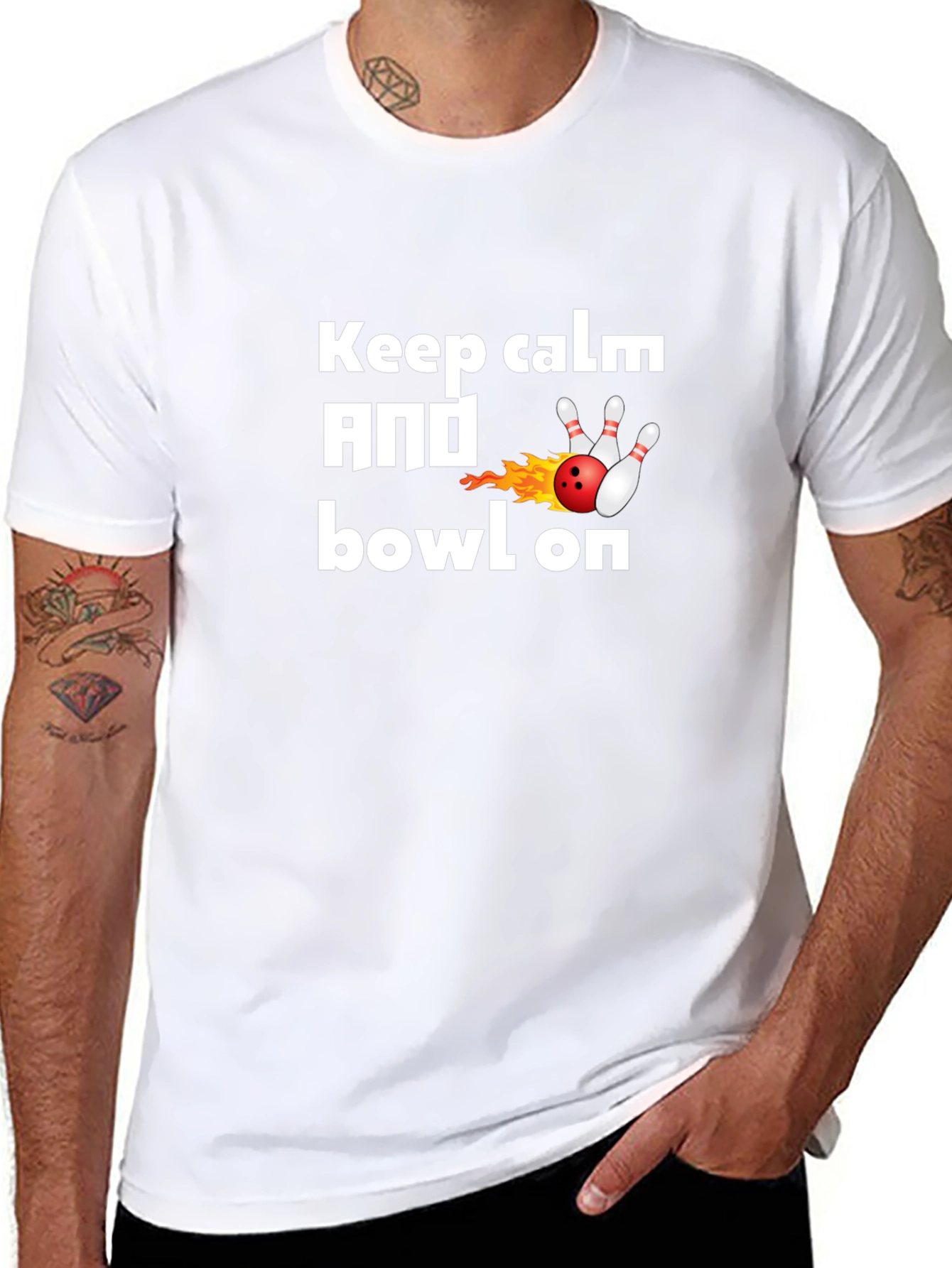 Keep Calm and Bowl On T-Shirt