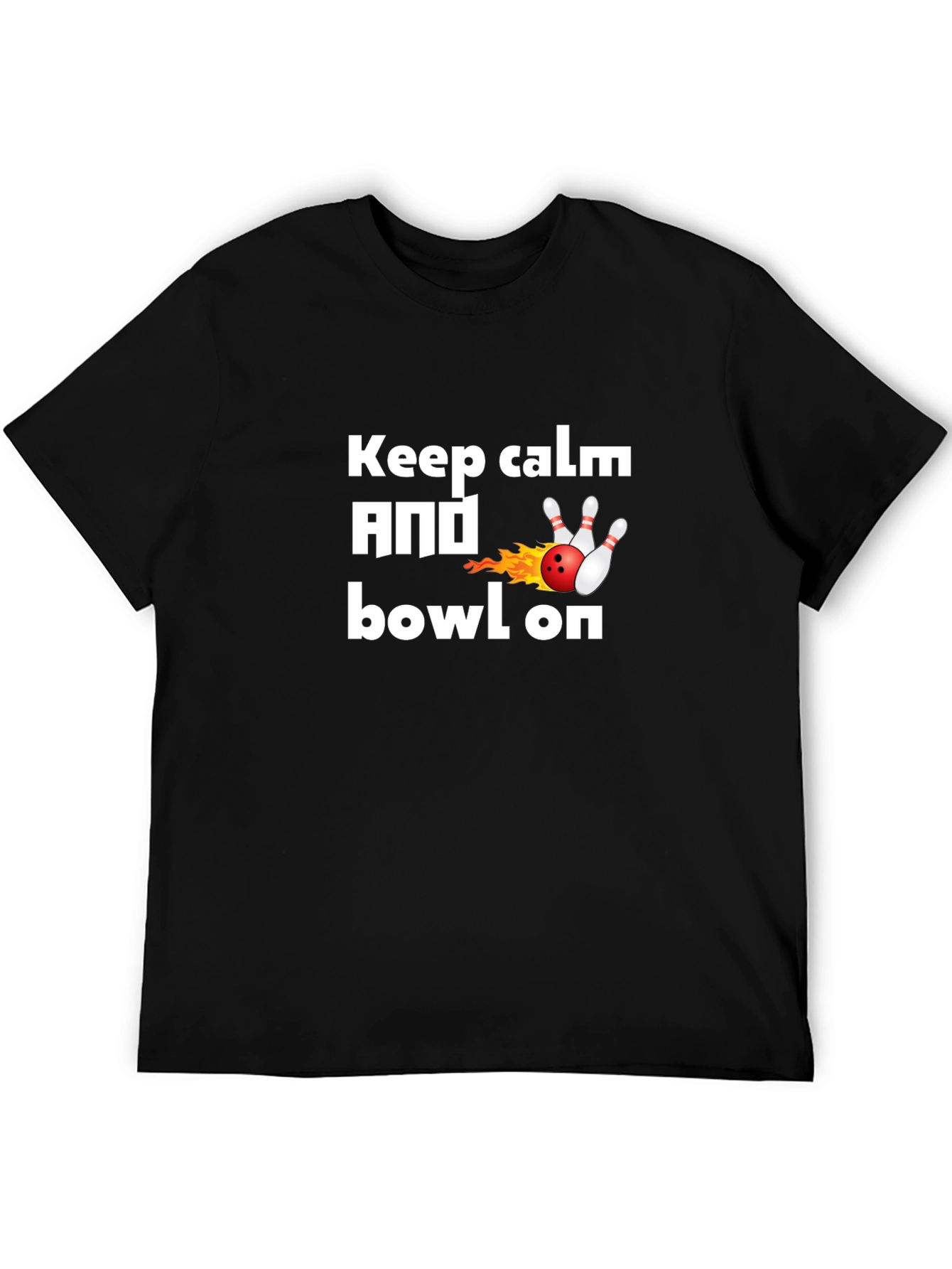 Keep Calm and Bowl On T-Shirt