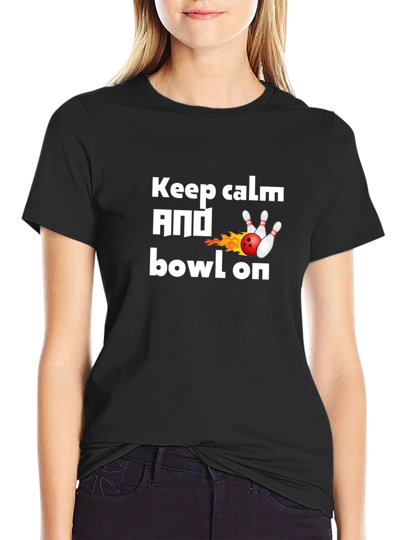 Keep Calm and Bowl On T-Shirt