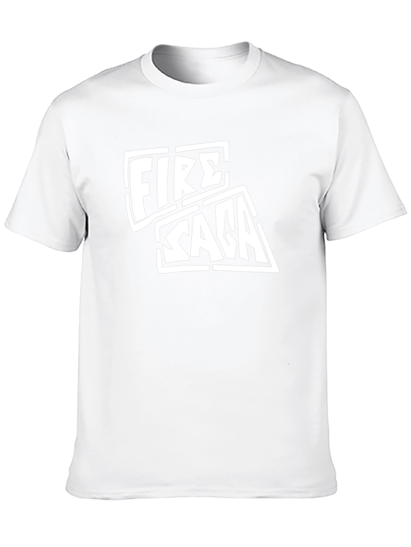 Fire Saga Graphic Tee - Black Cotton T-Shirt