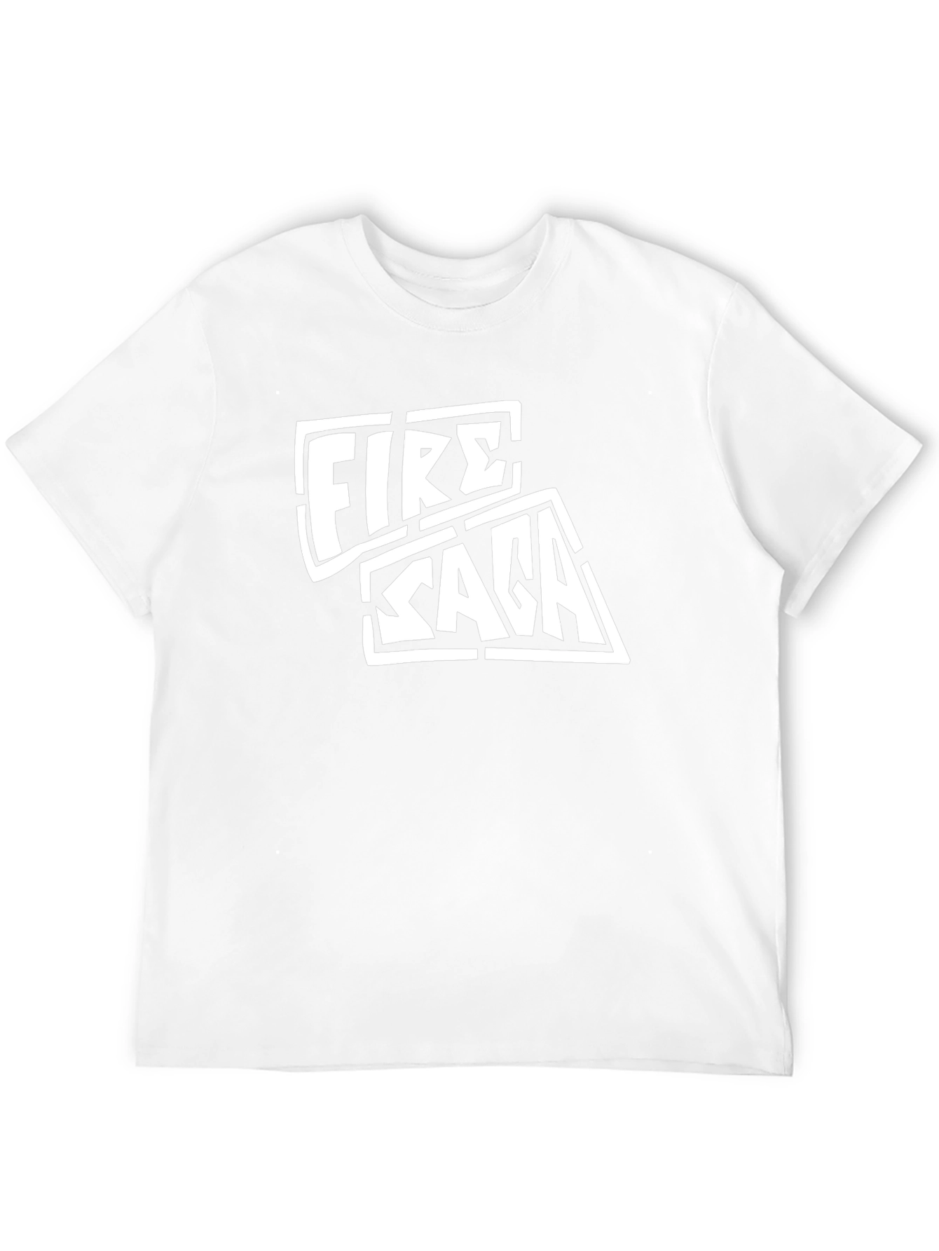 Fire Saga Graphic Tee - Black Cotton T-Shirt