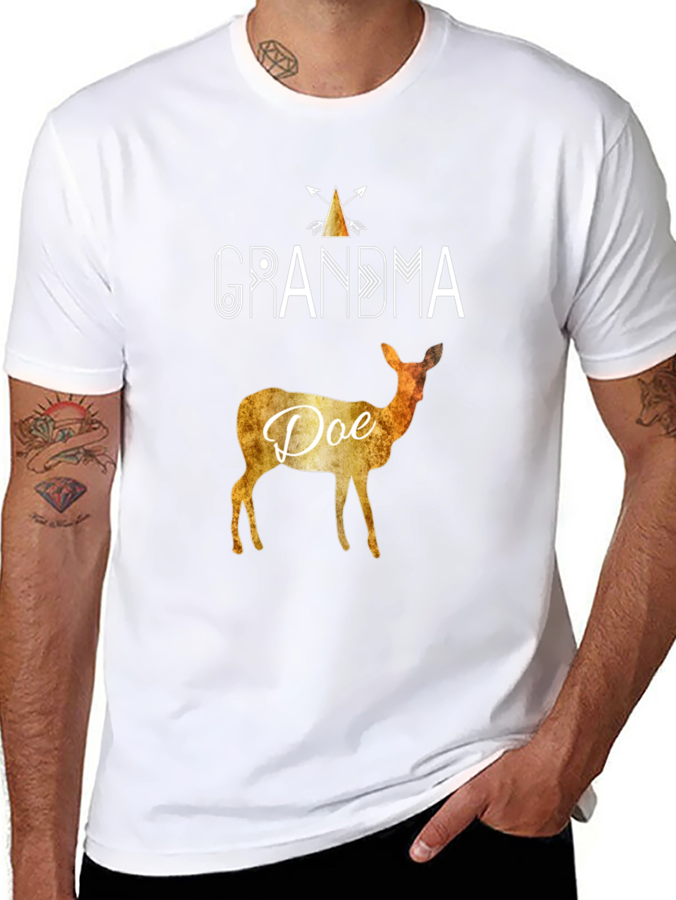 Grandma Doe Deer Graphic T-Shirt