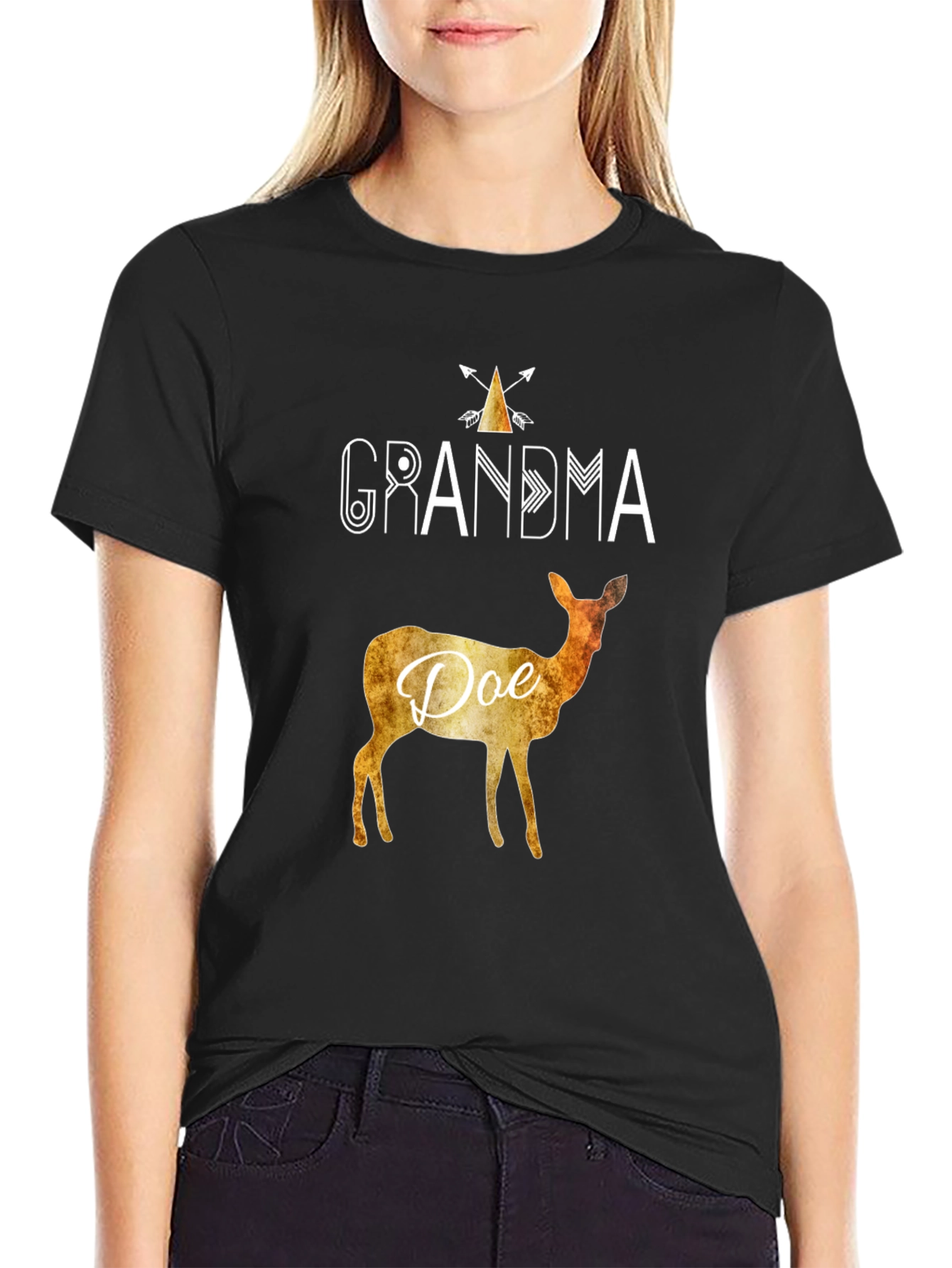 Grandma Doe Deer Graphic T-Shirt