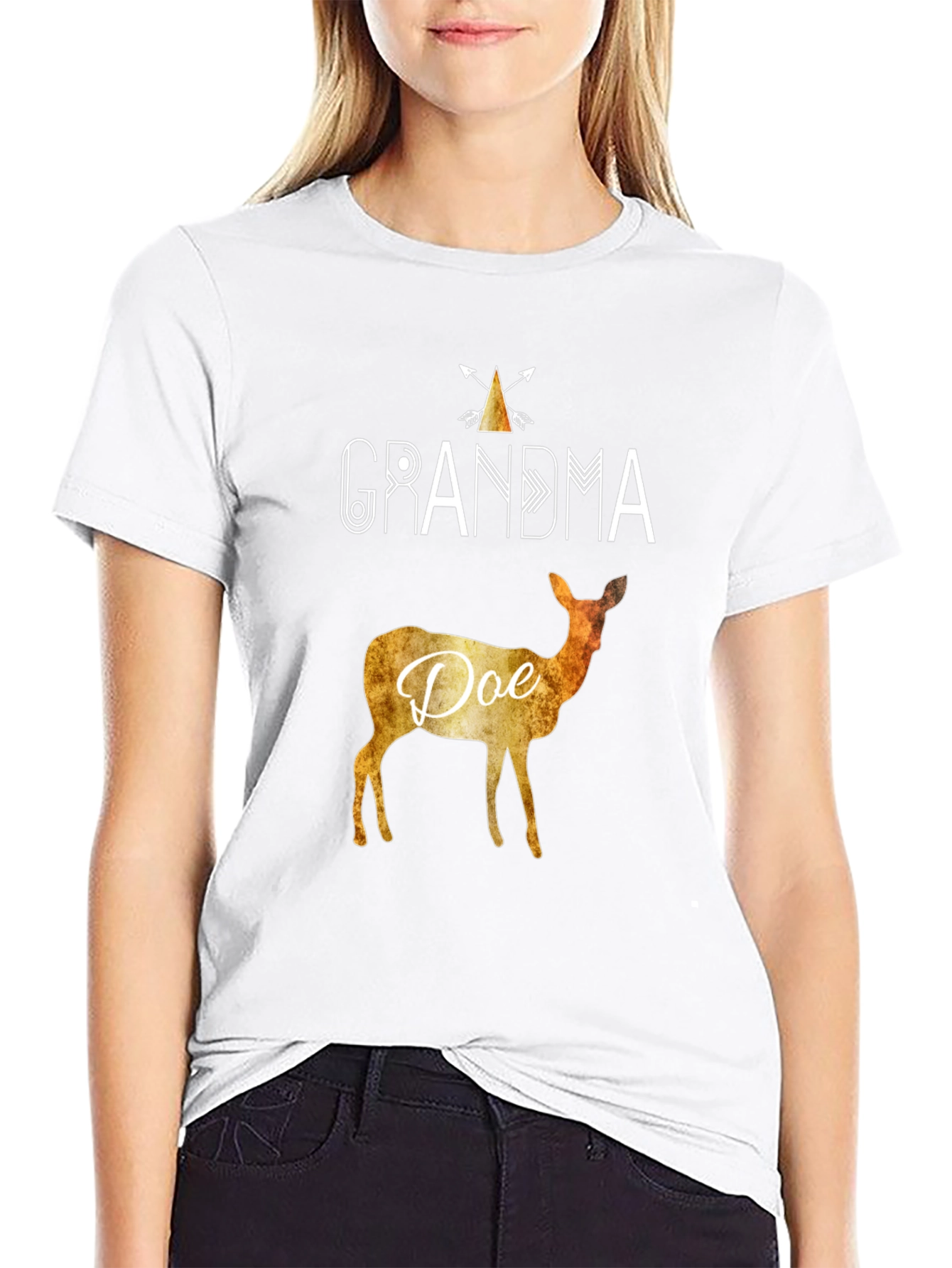 Grandma Doe Deer Graphic T-Shirt