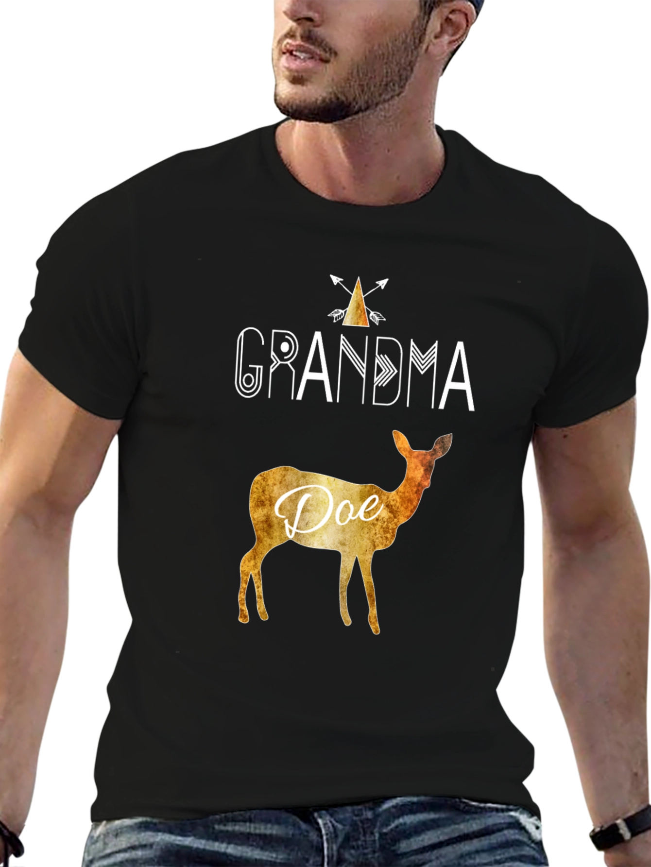 Grandma Doe Deer Graphic T-Shirt