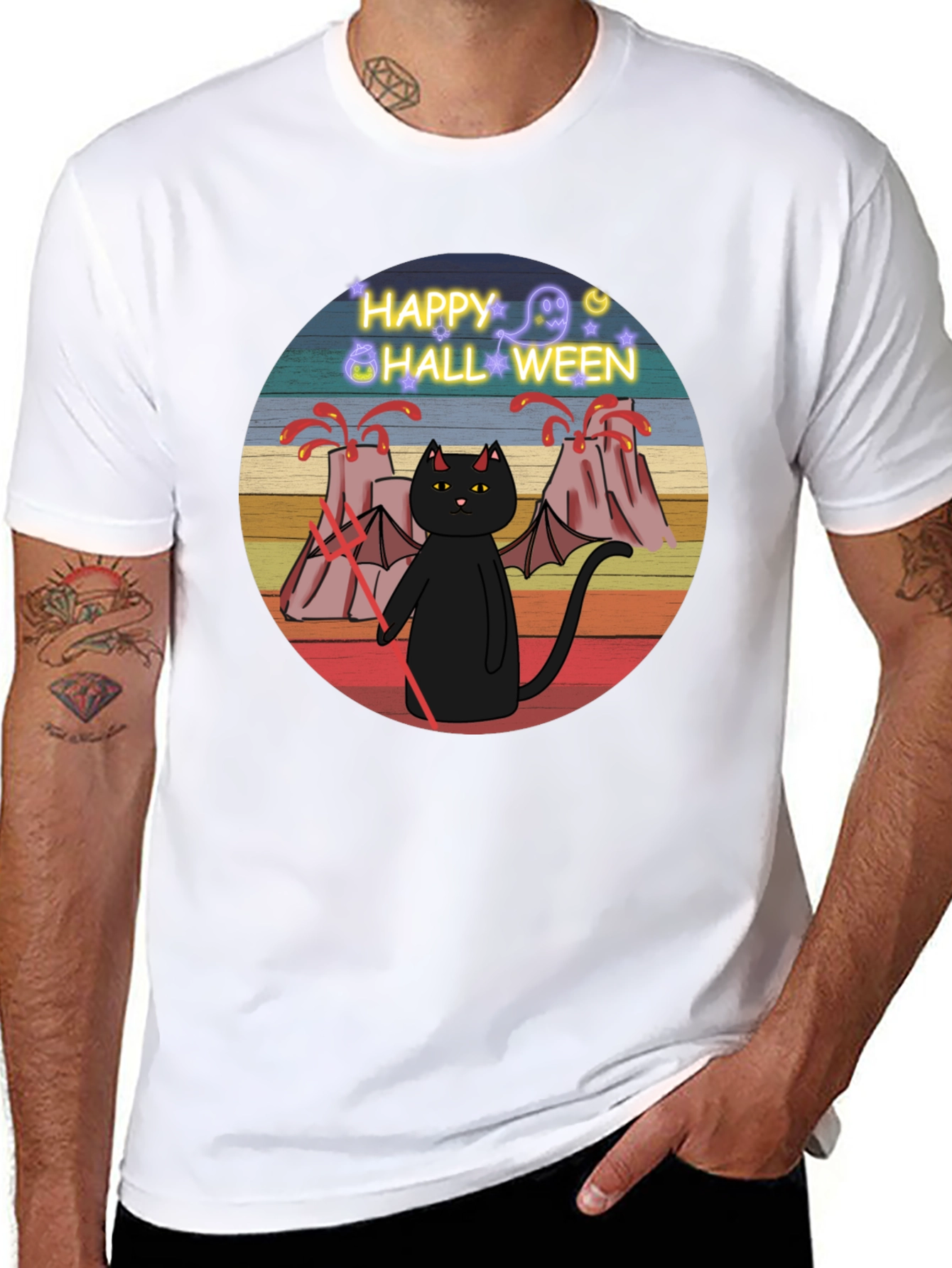 Happy Halloween Cat T-Shirt