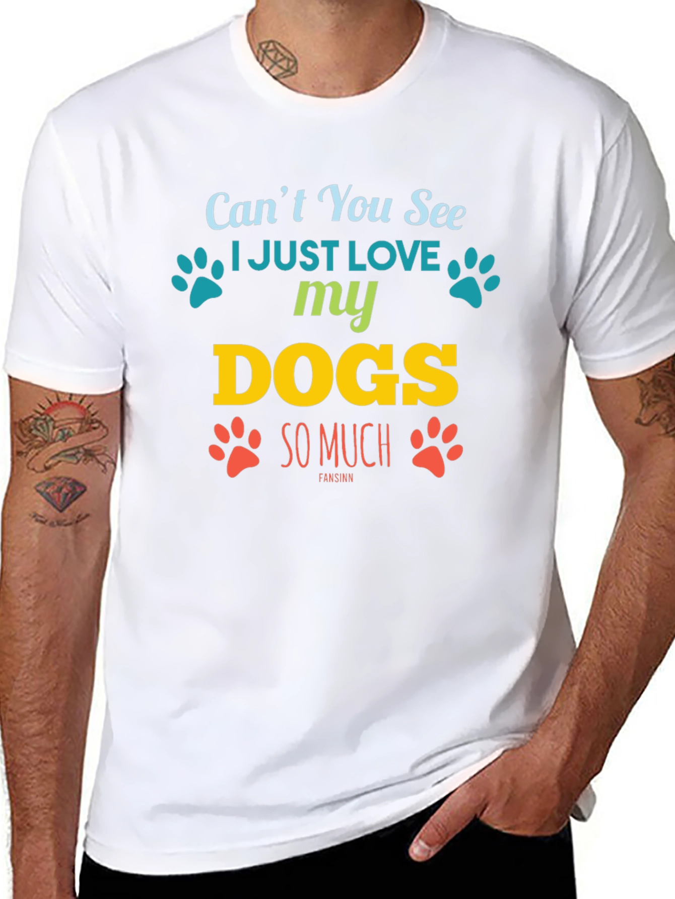 I Love My Dogs Graphic T-Shirt