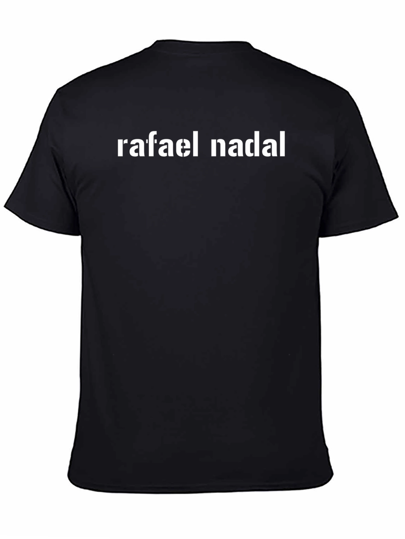 Rafael Nadal Graphic Tee - Black Cotton T-Shirt