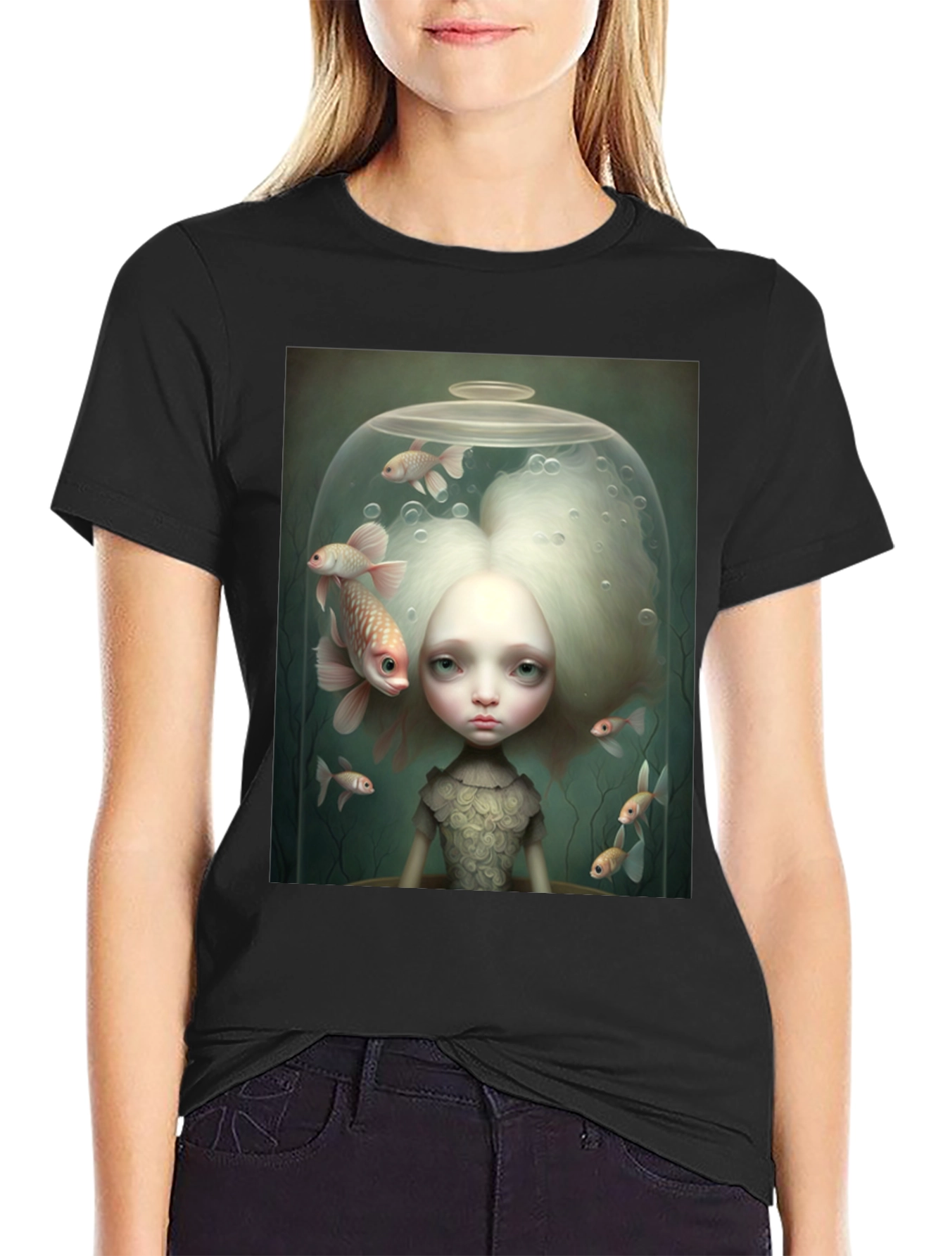 Fishbowl Art Graphic Tee