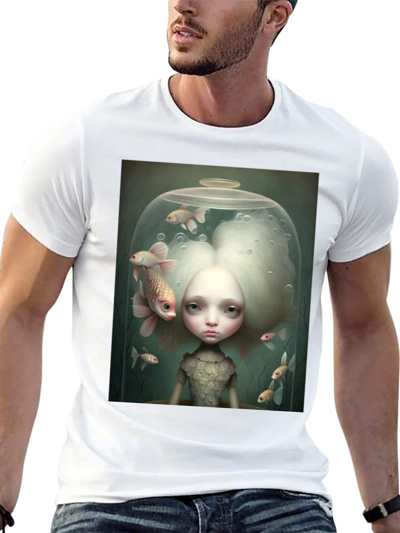 Fishbowl Art Graphic Tee