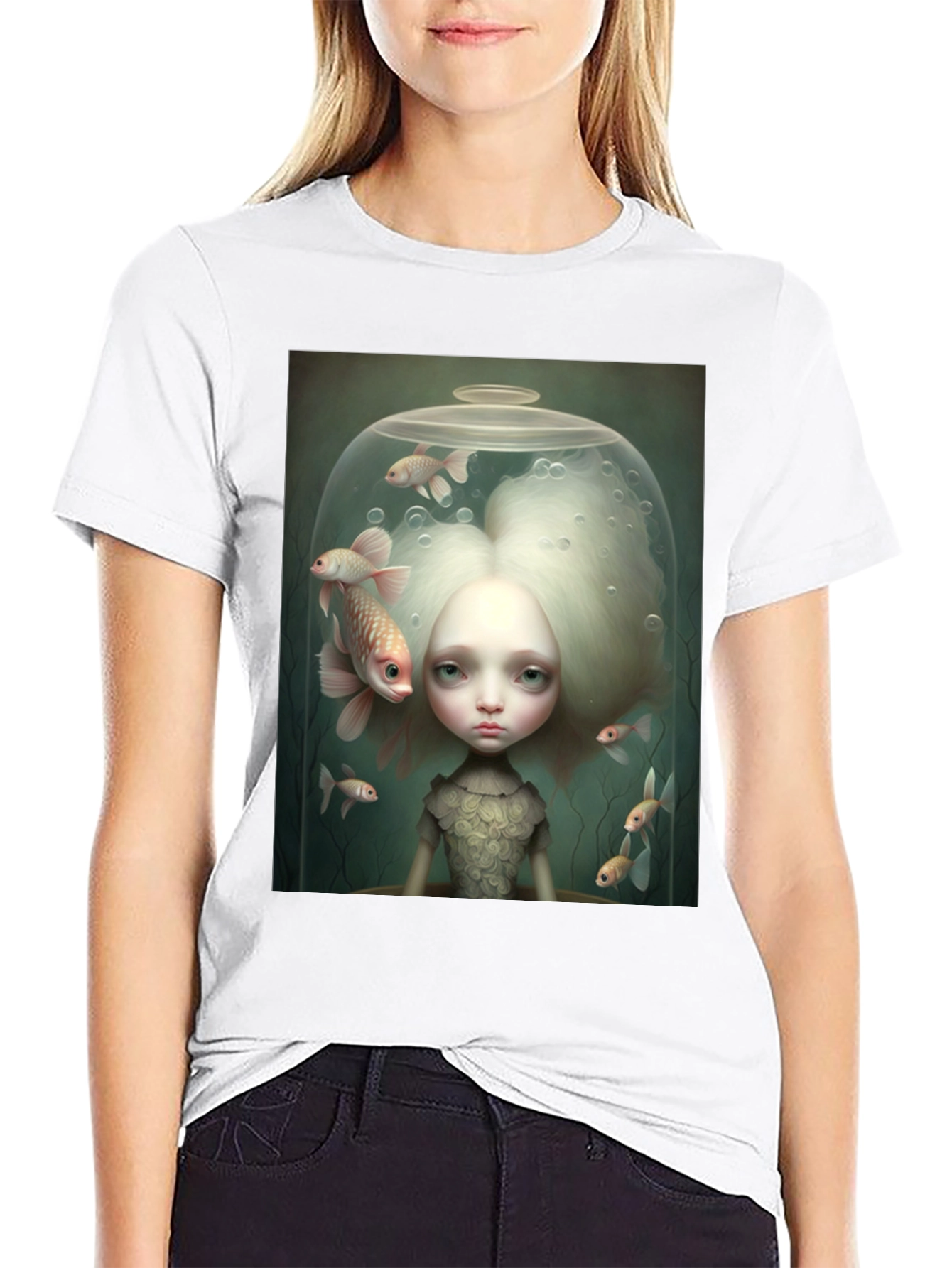 Fishbowl Art Graphic Tee