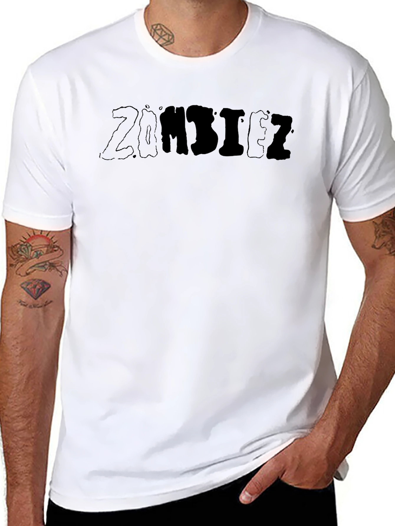ZOMBIEZ Black Graphic Tee