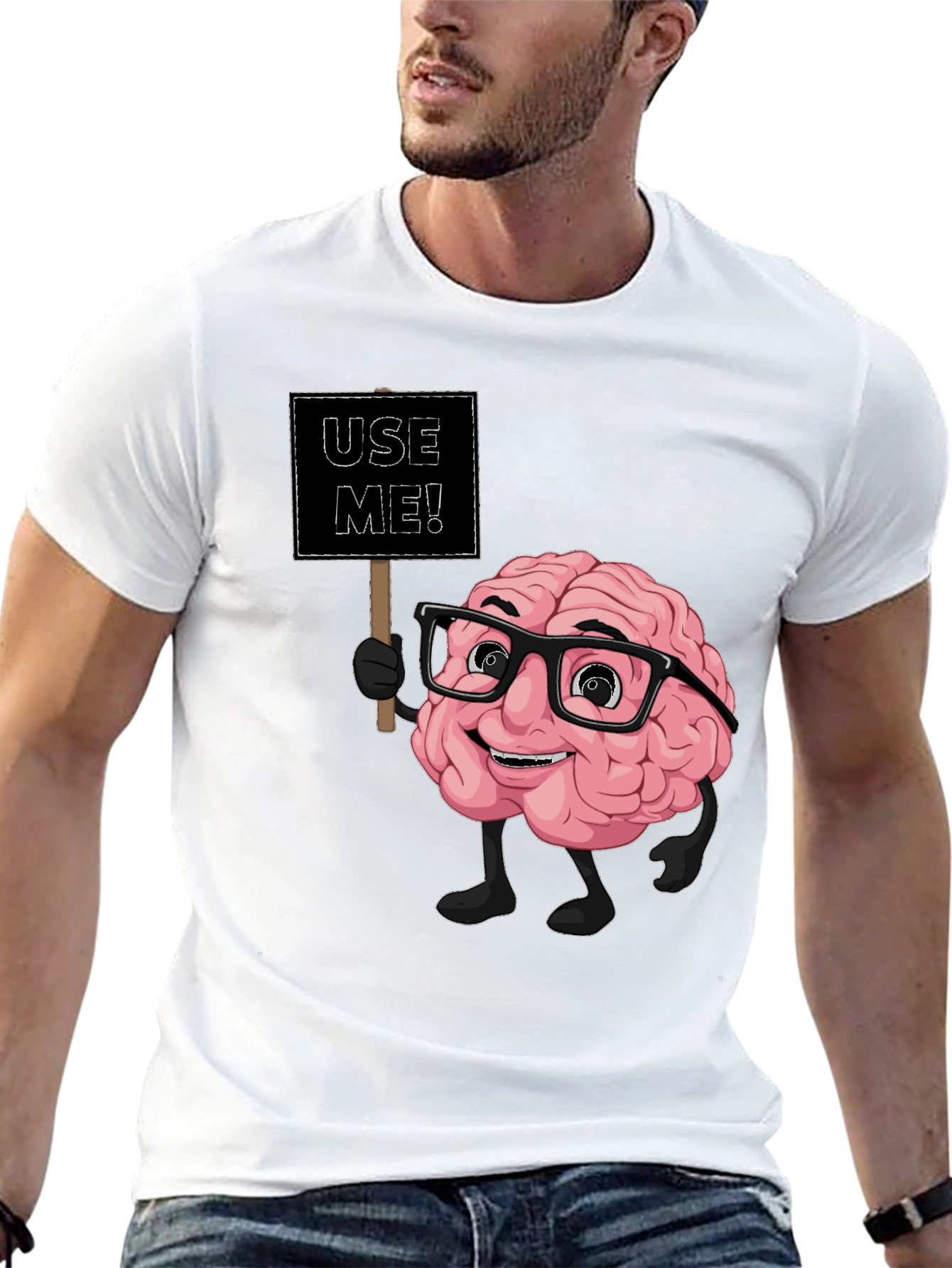 Use Me Brain Graphic T-Shirt