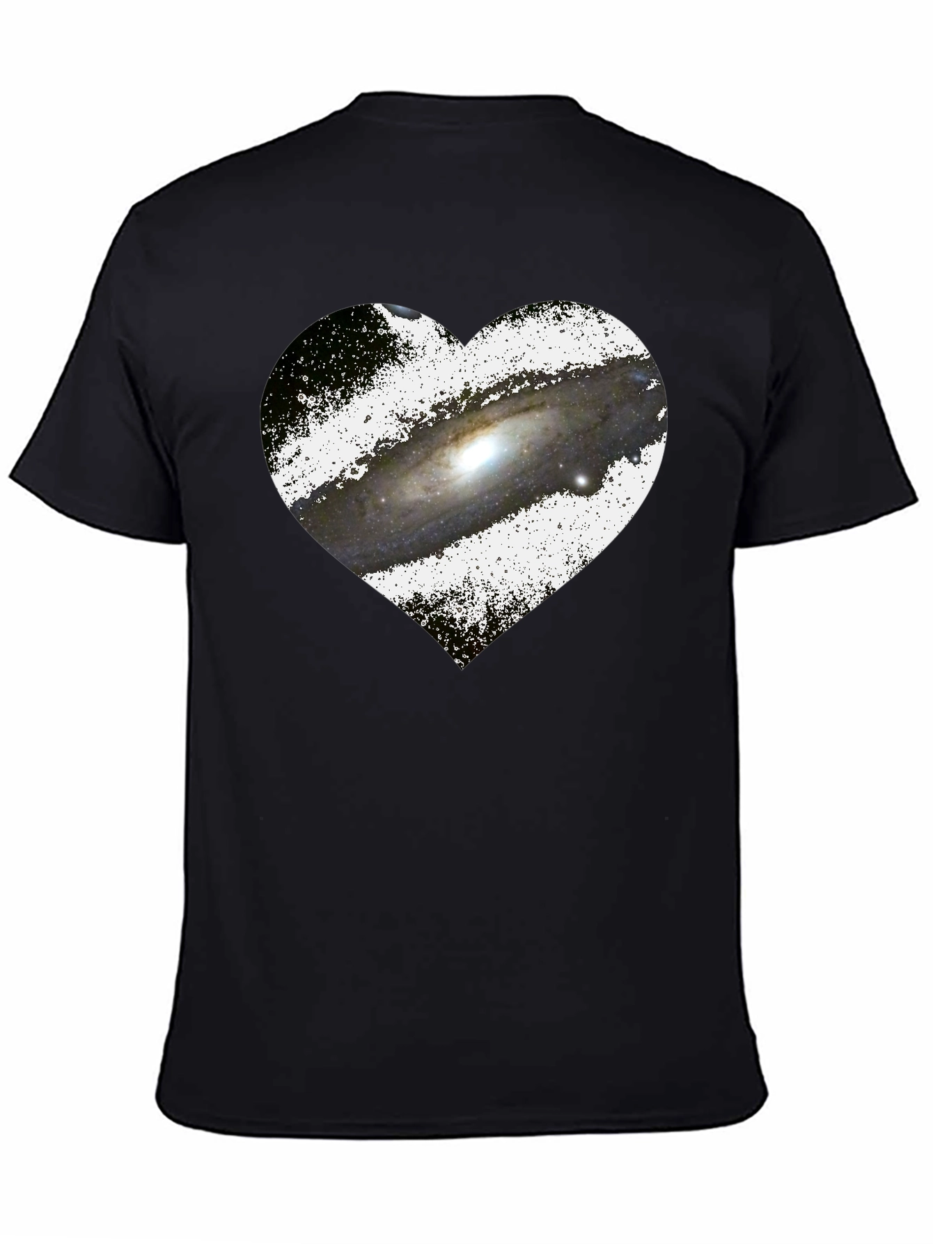 Galaxy Heart Graphic Tee - Stylish Astronomy Lovers T-Shirt
