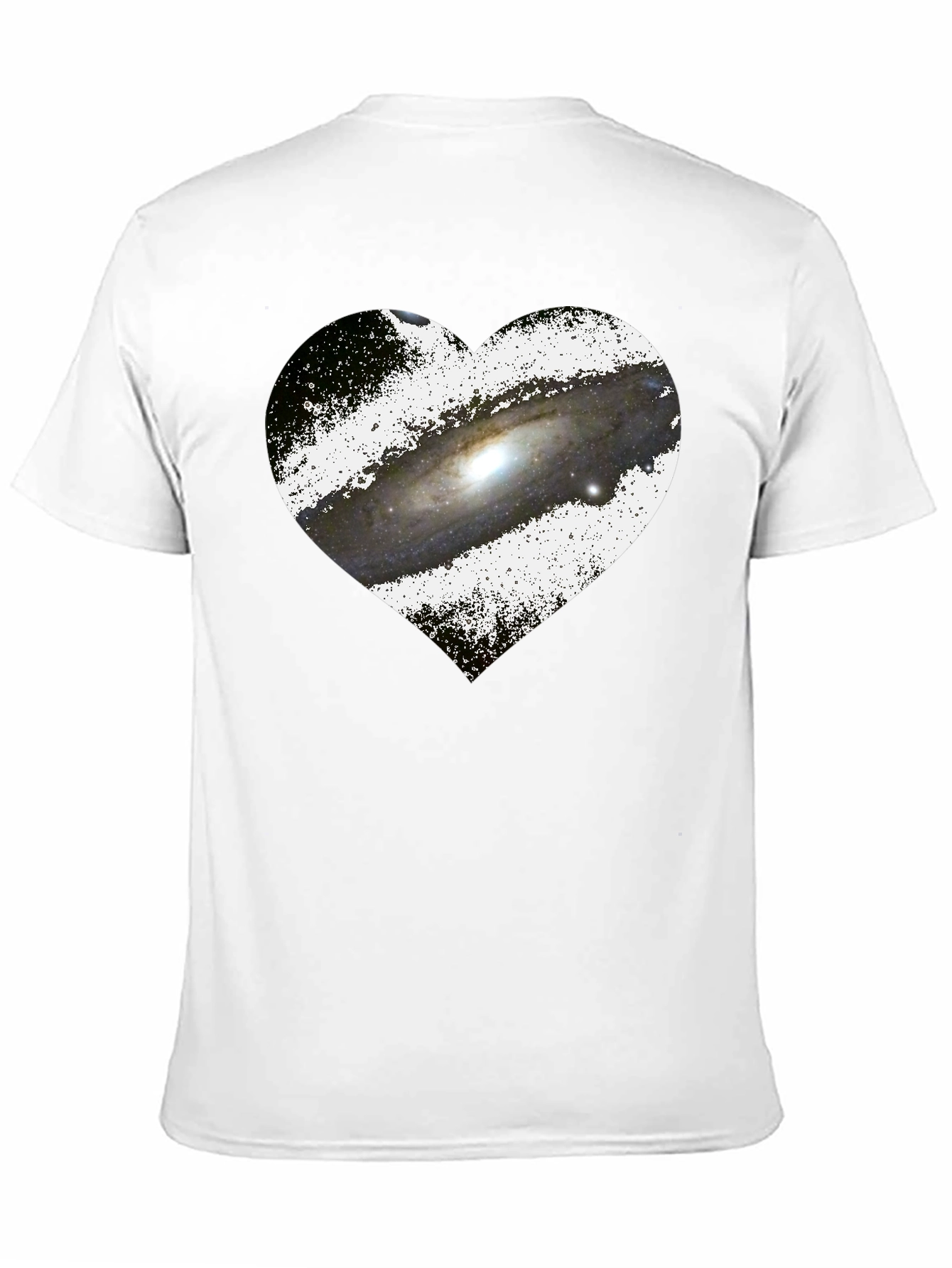 Galaxy Heart Graphic Tee - Stylish Astronomy Lovers T-Shirt