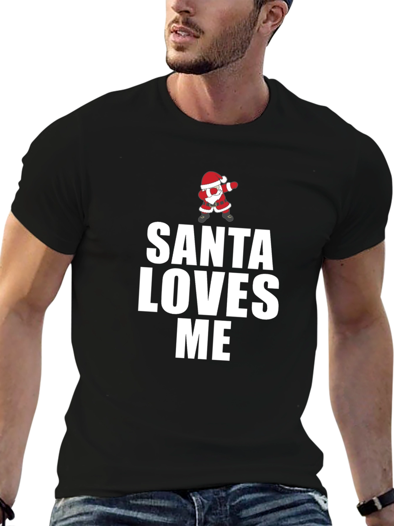 Santa Loves Me Graphic T-Shirt