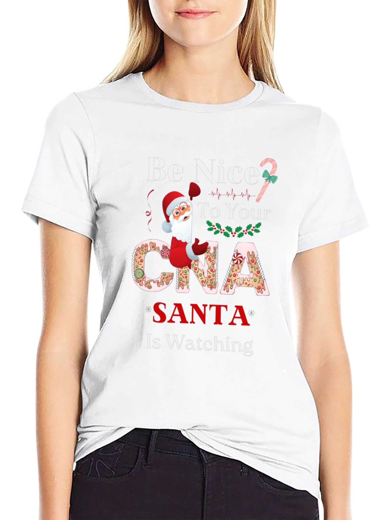 Be Nice to Your CNA Santa is Watching T-Shirt