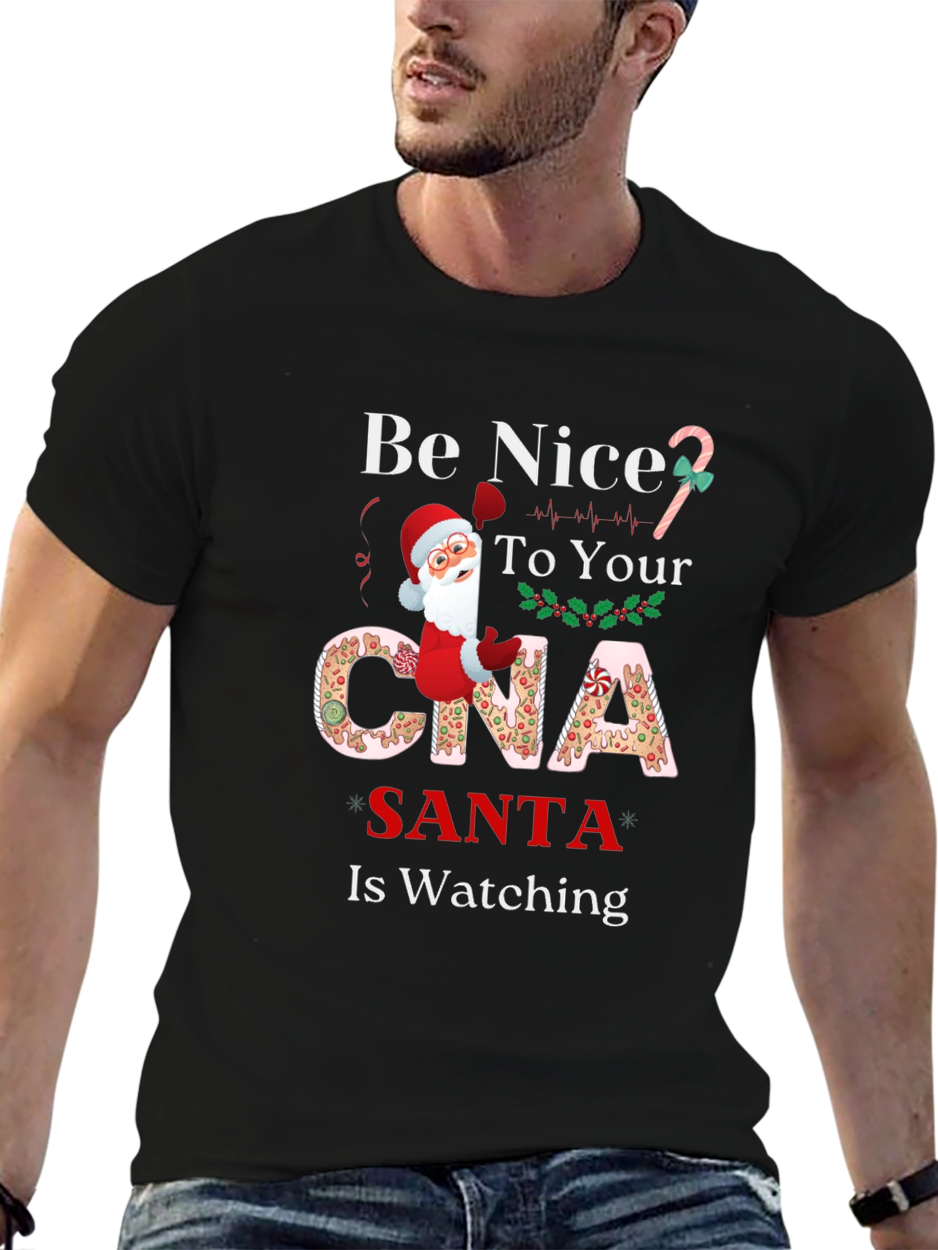 Be Nice to Your CNA Santa is Watching T-Shirt