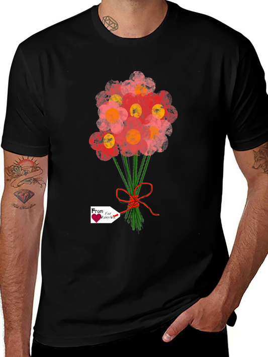 Floral Bouquet T-Shirt - Valentines Gift