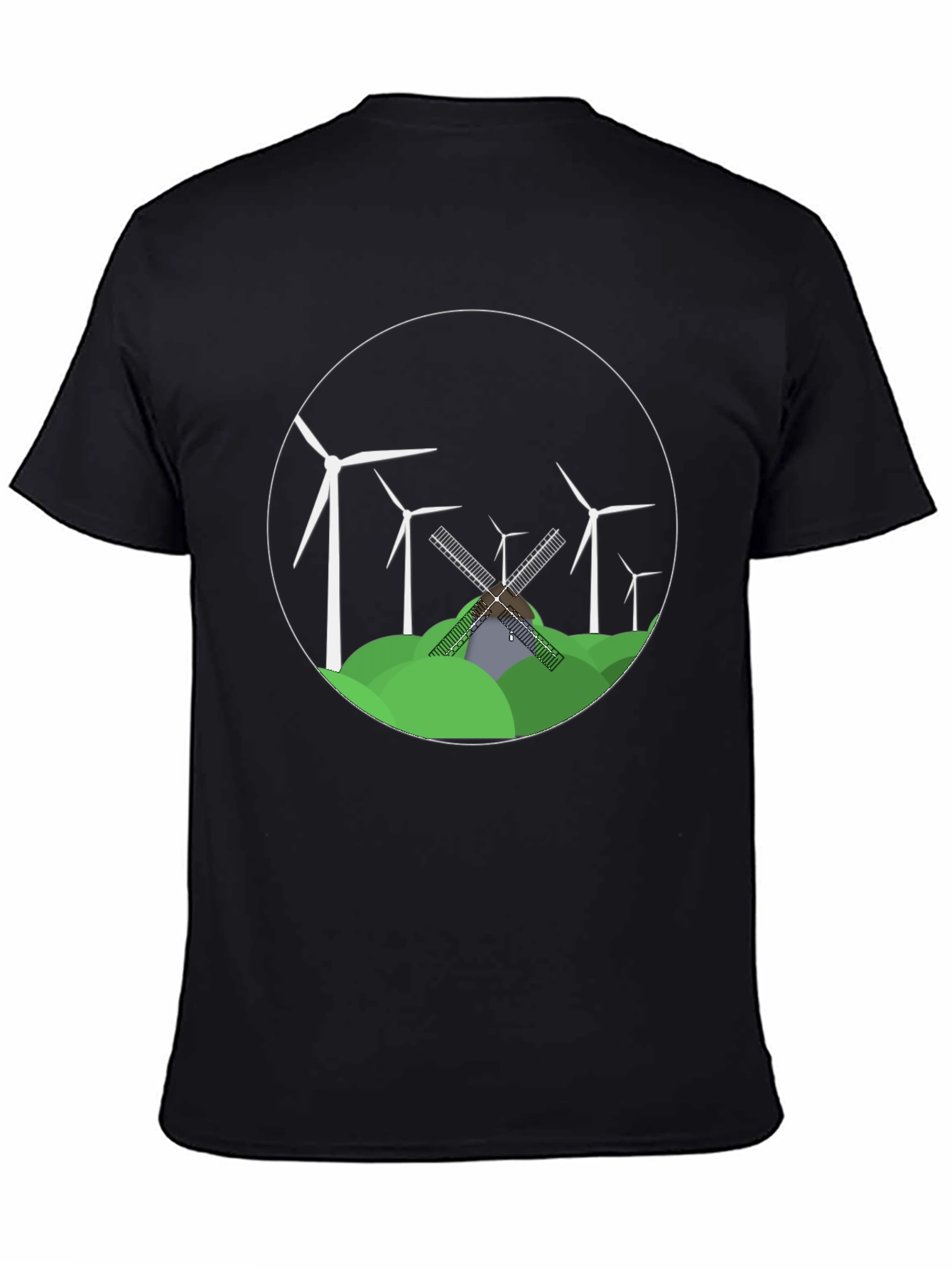 Windmill Graphic Tee - Eco-Friendly Design
