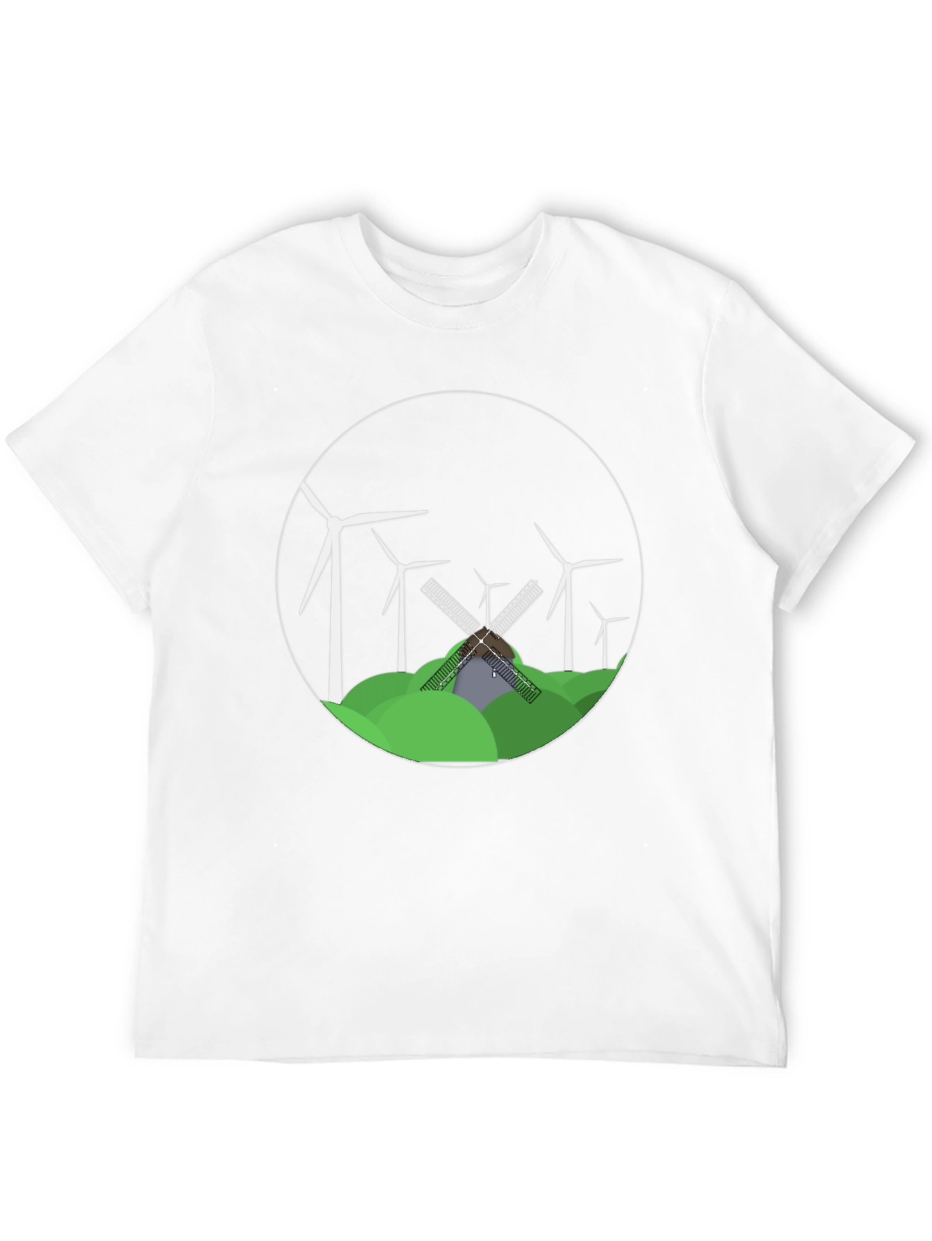 Windmill Graphic Tee - Eco-Friendly Design