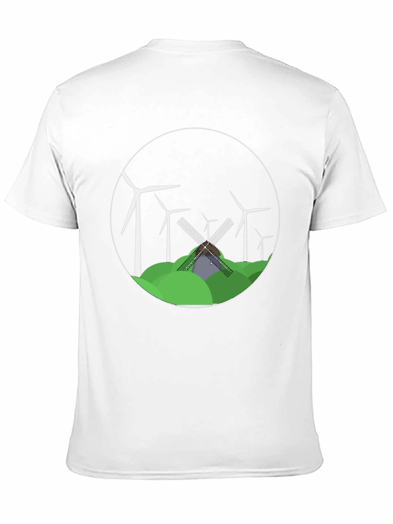 Windmill Graphic Tee - Eco-Friendly Design