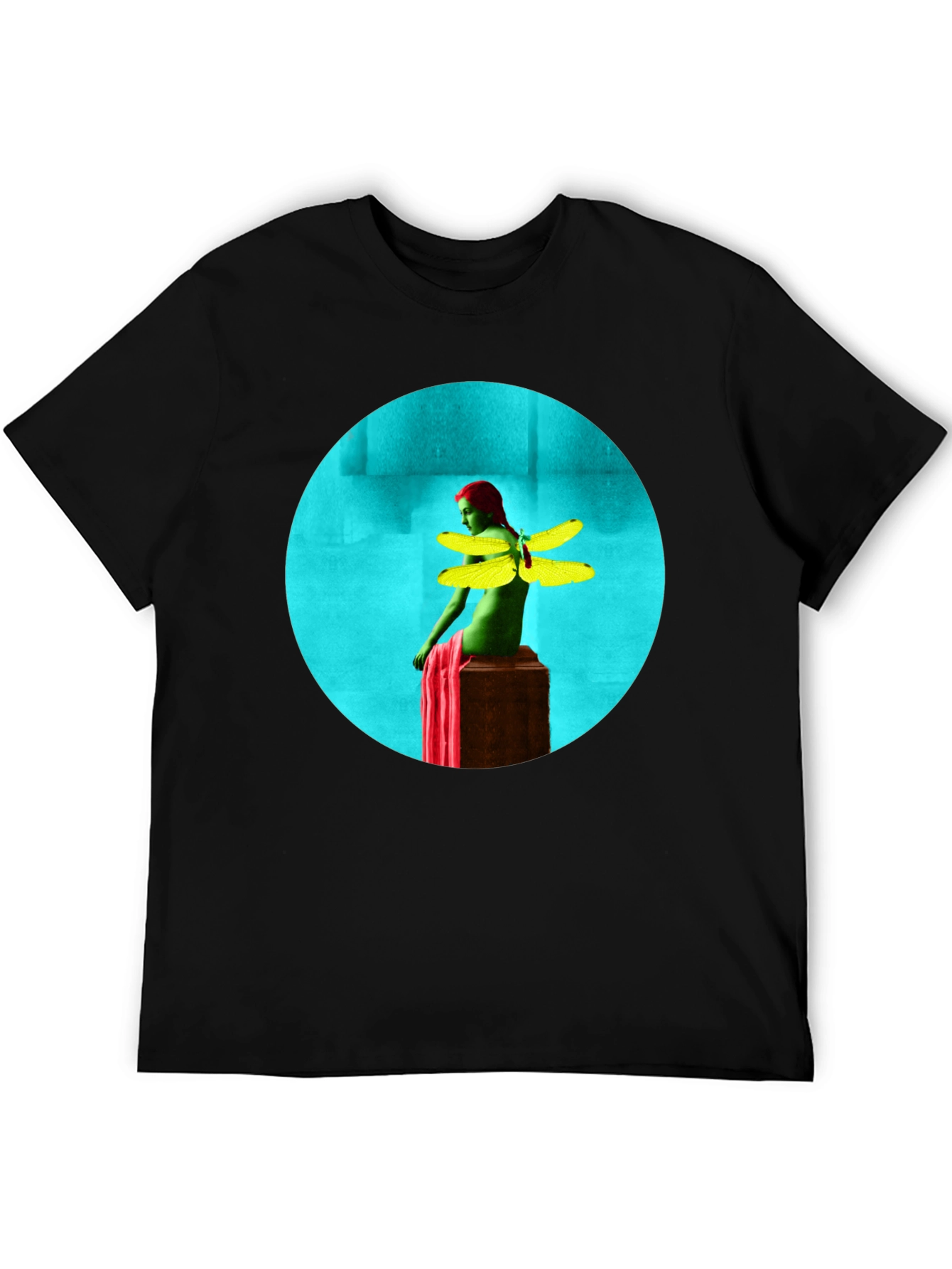 Artistic Graphic Tee - Dragonfly Woman