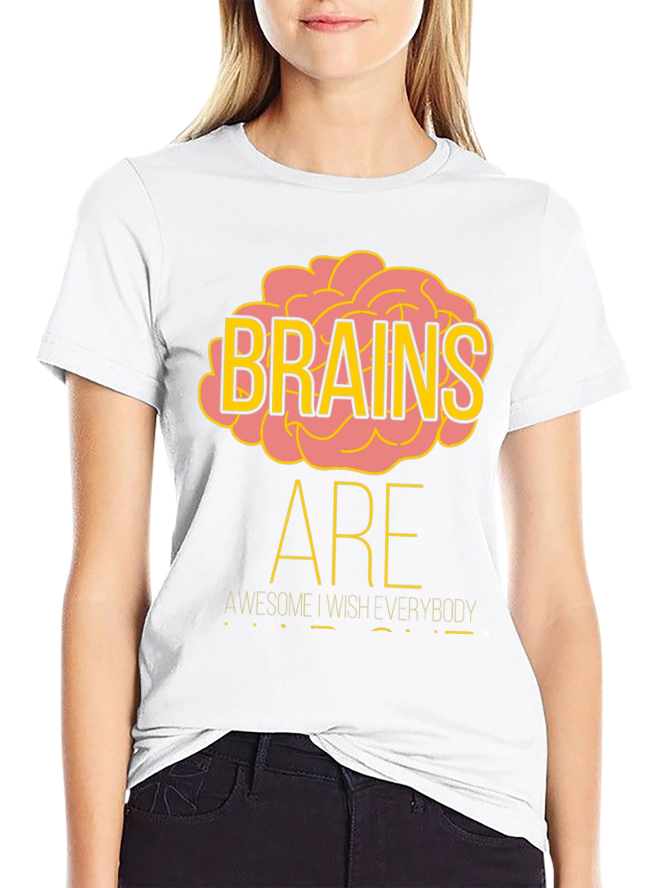 Brains Are Awesome Graphic T-Shirt