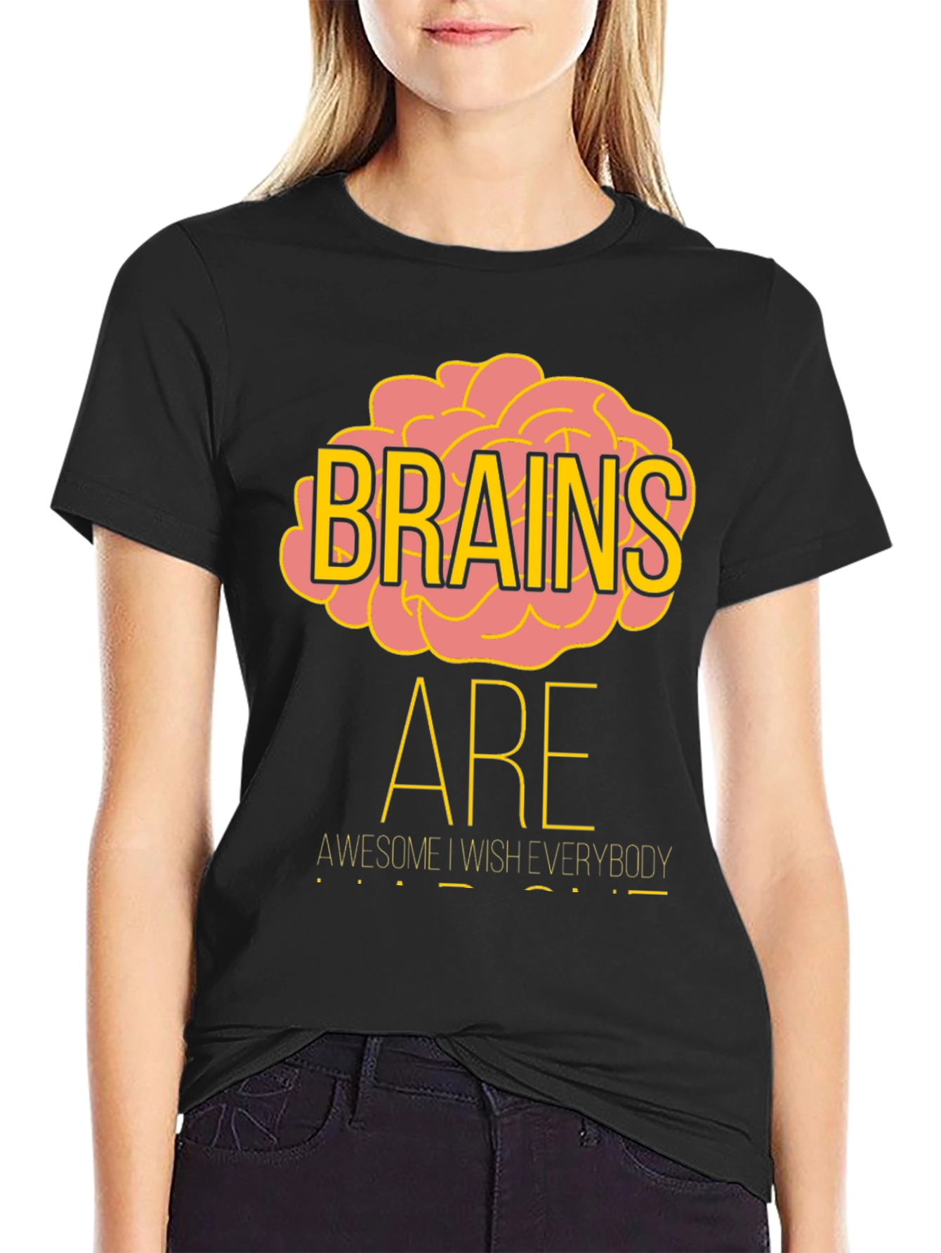 Brains Are Awesome Graphic T-Shirt