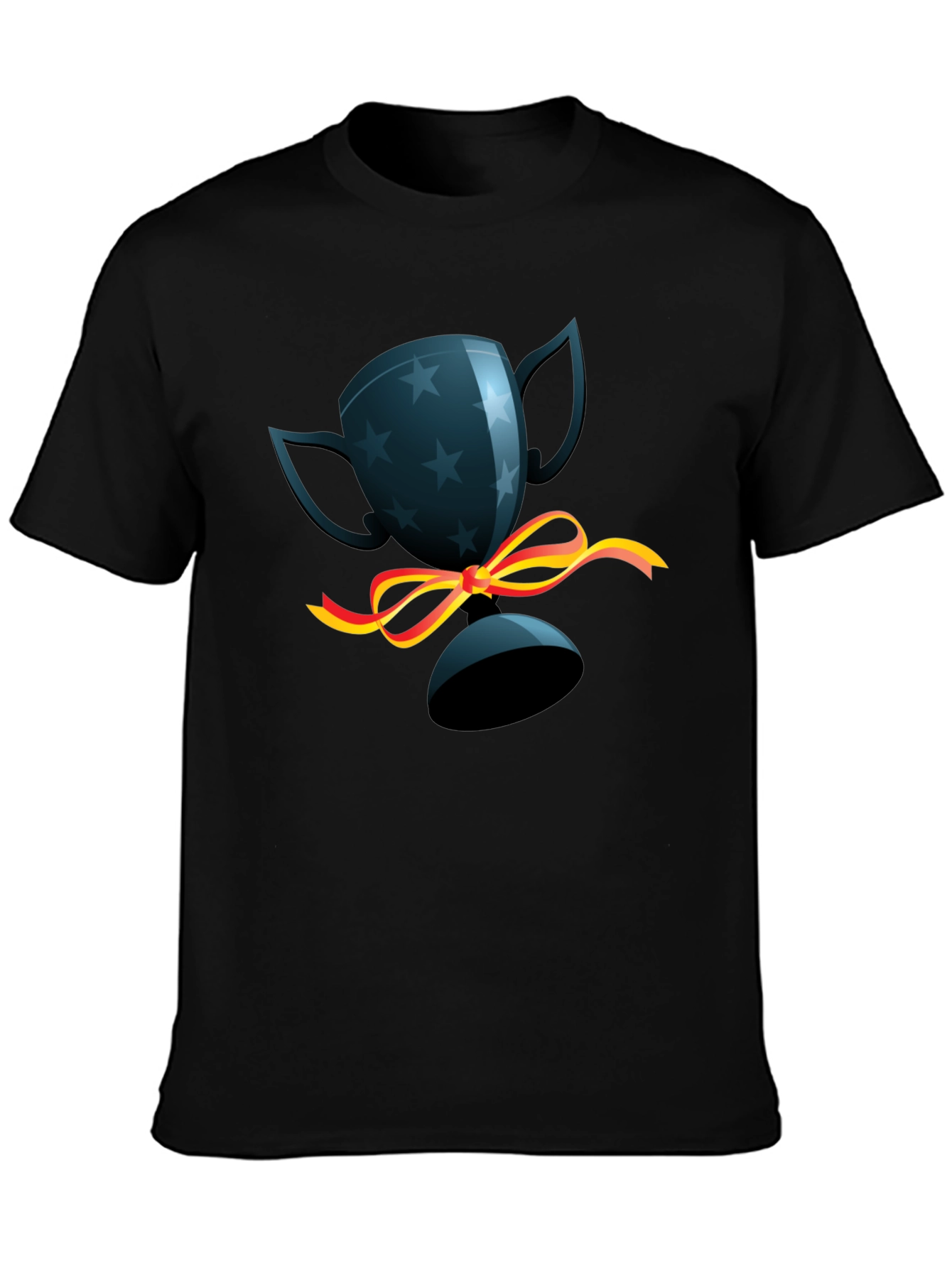 Black Trophy Graphic Tee - Mens Casual Shirt