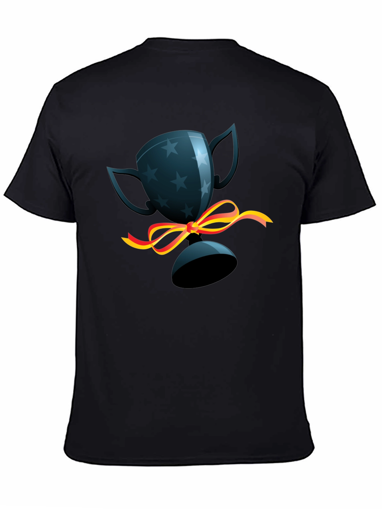 Black Trophy Graphic Tee - Mens Casual Shirt