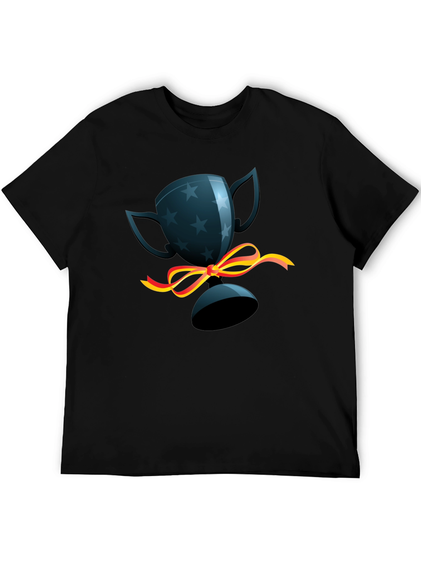 Black Trophy Graphic Tee - Mens Casual Shirt