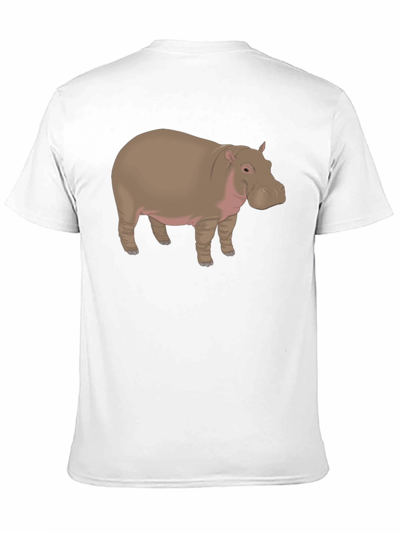 Hippo Graphic Tee - Black Cotton T-Shirt