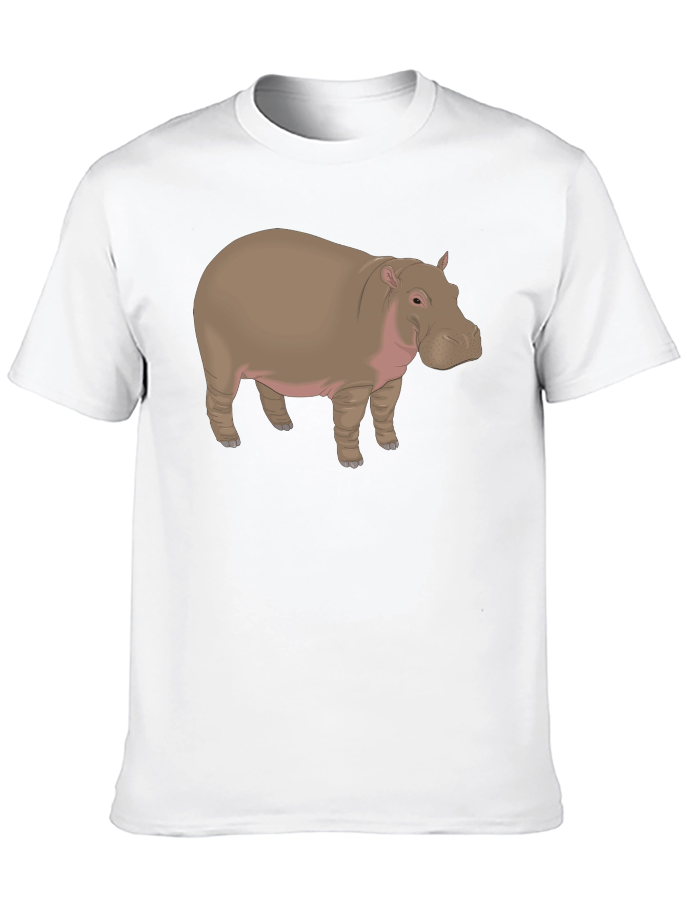 Hippo Graphic Tee - Black Cotton T-Shirt