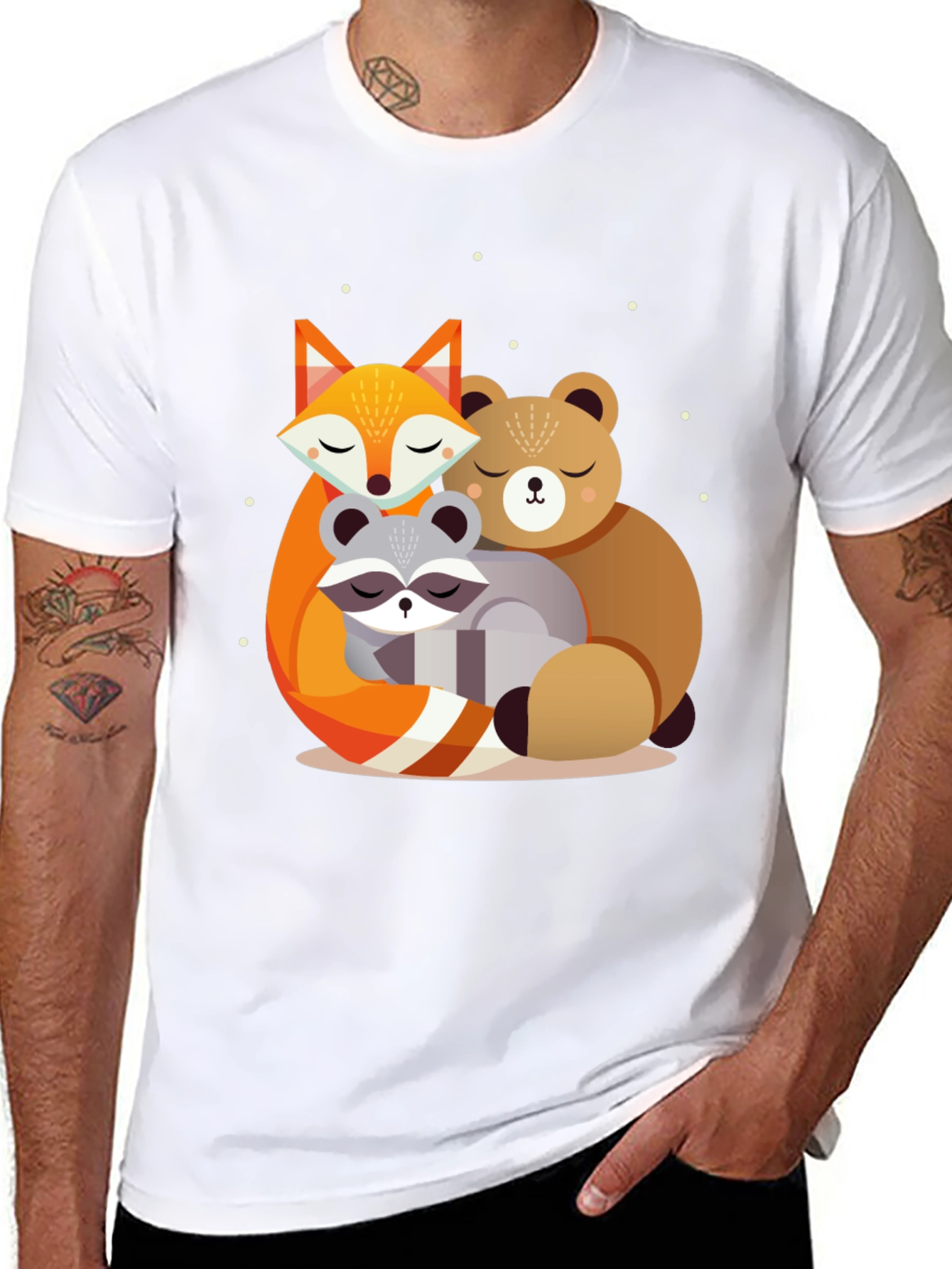 Cute Forest Friends Graphic Tee