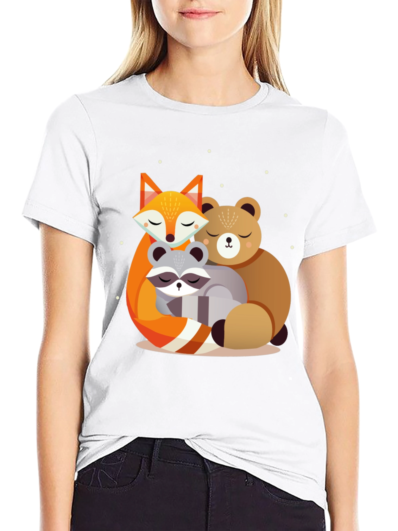 Cute Forest Friends Graphic Tee