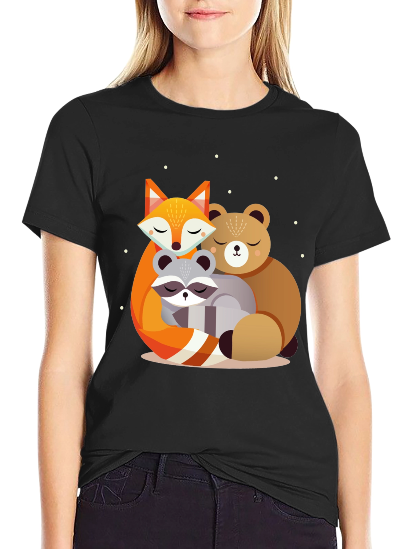 Cute Forest Friends Graphic Tee