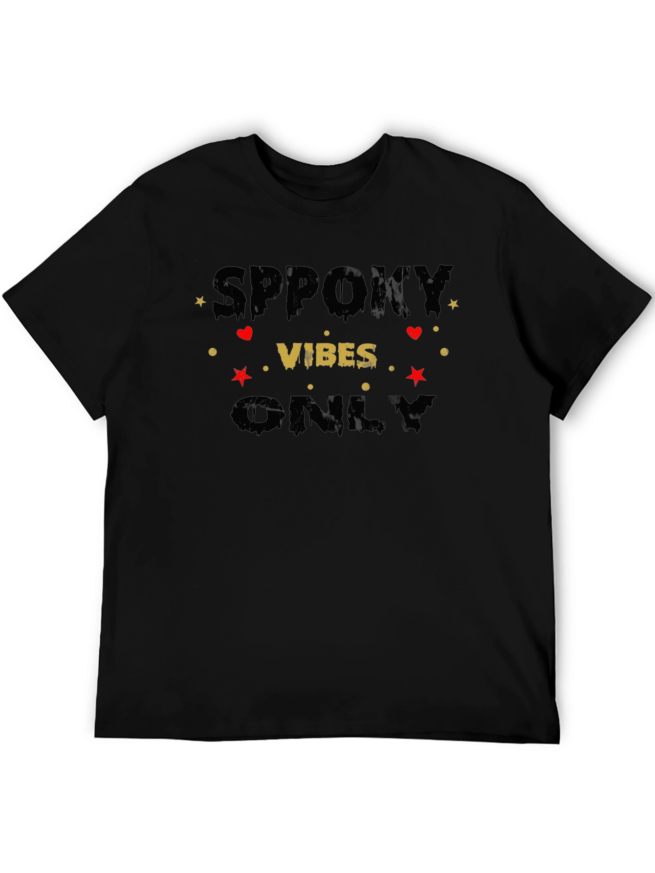 Spooky Vibes Only Graphic T-Shirt - Halloween Edition