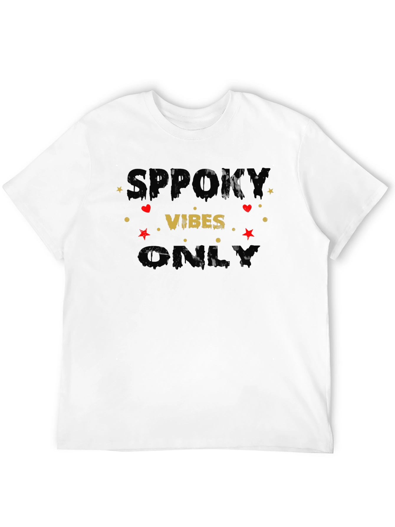Spooky Vibes Only Graphic T-Shirt - Halloween Edition