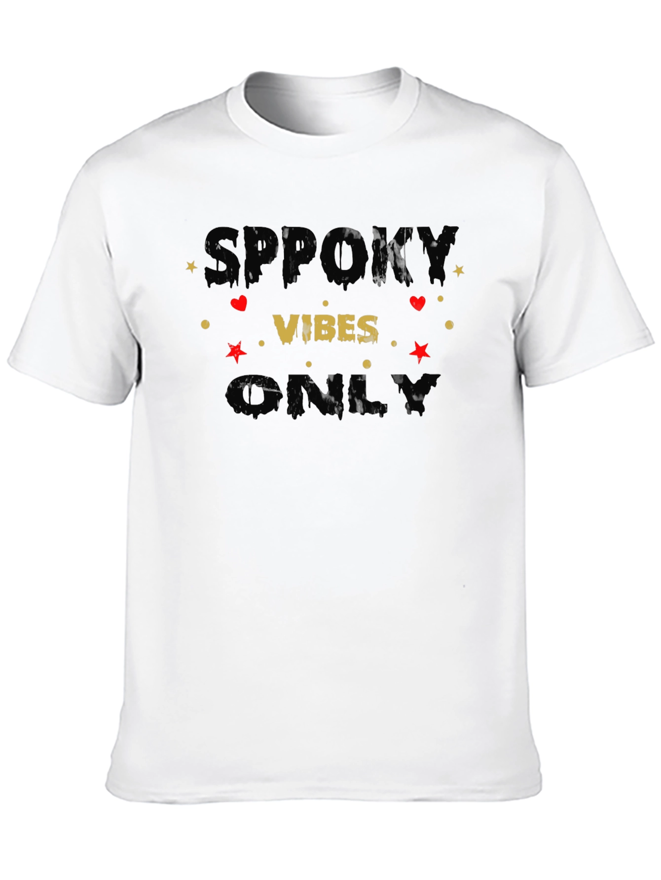 Spooky Vibes Only Graphic T-Shirt - Halloween Edition