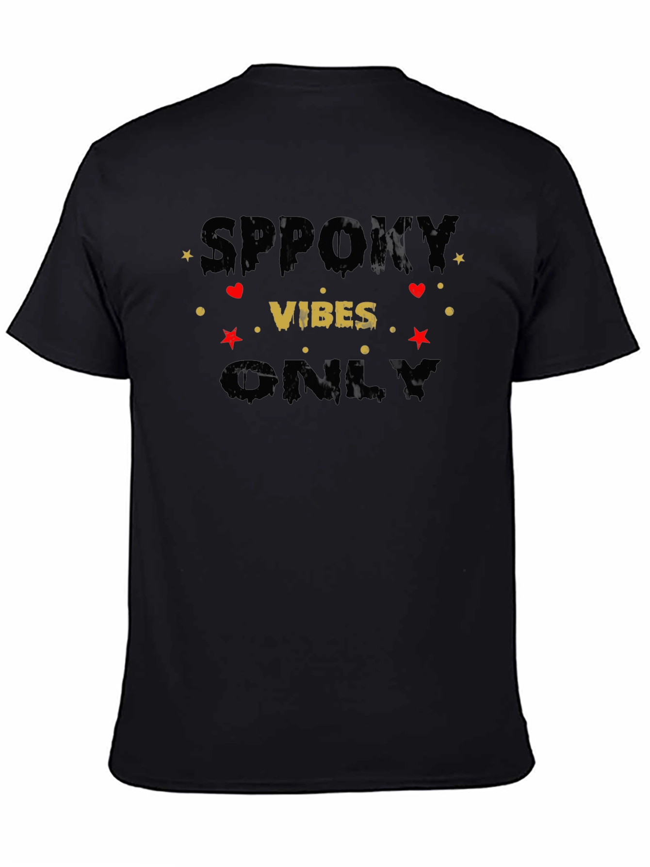 Spooky Vibes Only Graphic T-Shirt - Halloween Edition