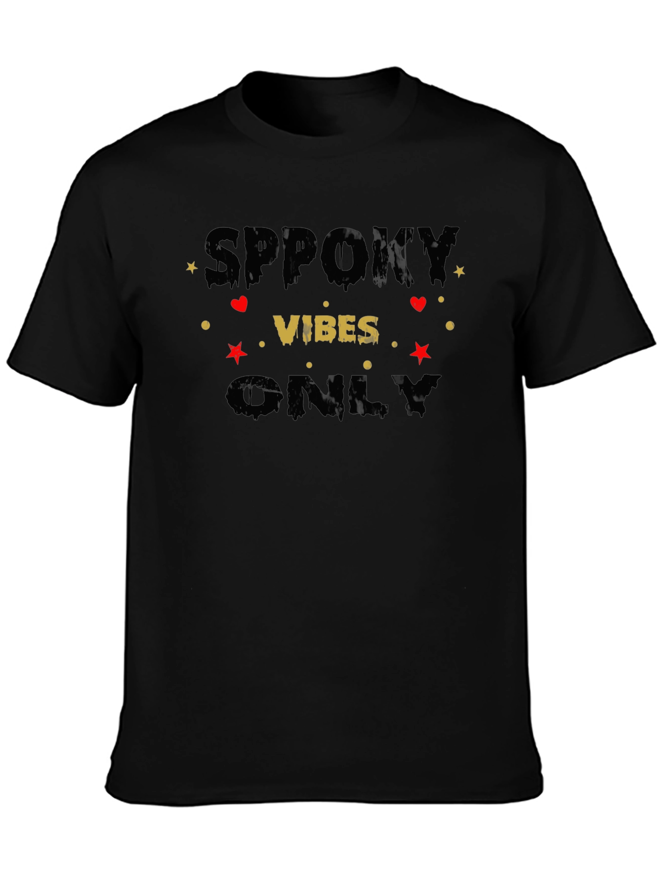 Spooky Vibes Only Graphic T-Shirt - Halloween Edition