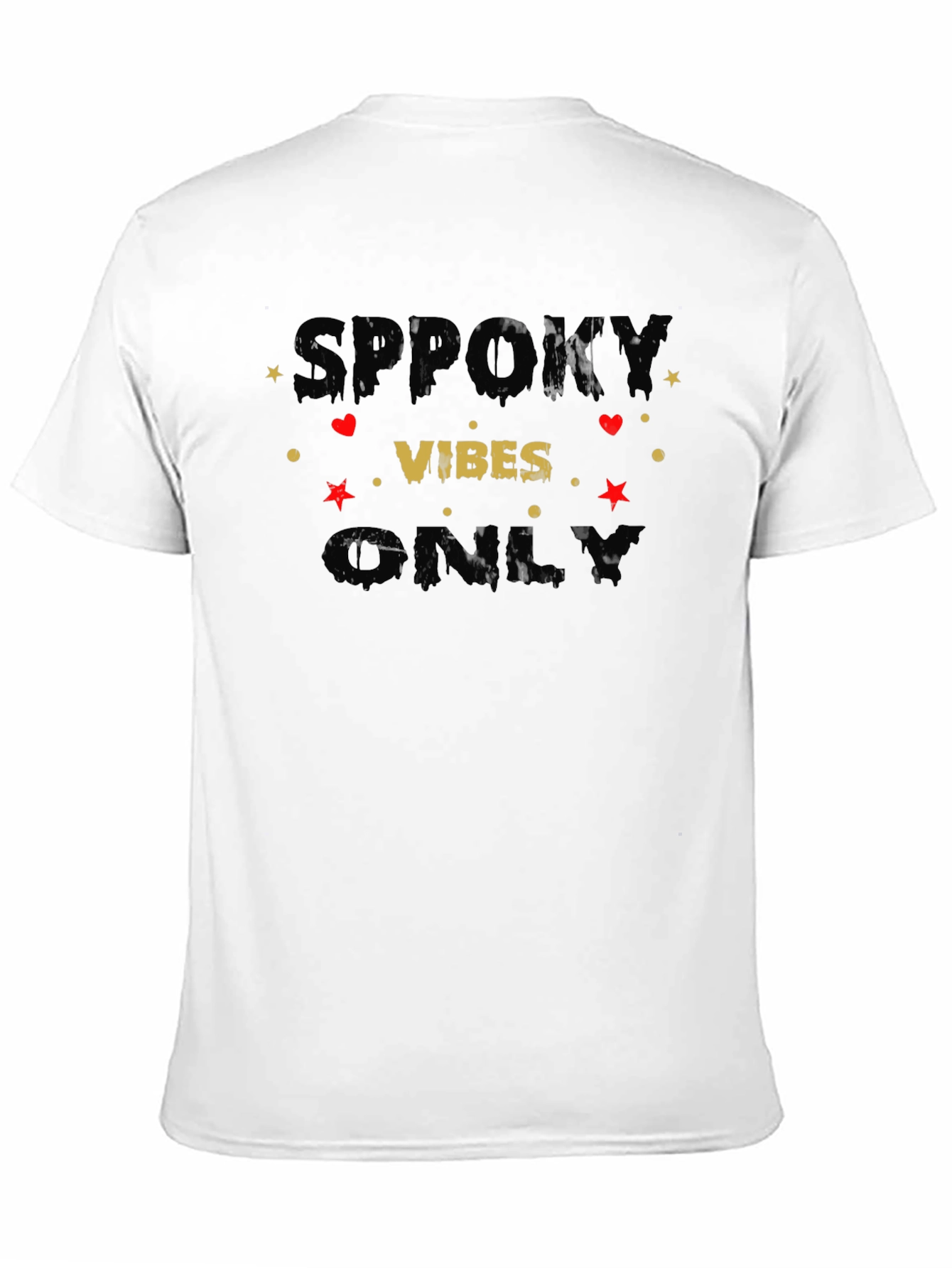 Spooky Vibes Only Graphic T-Shirt - Halloween Edition