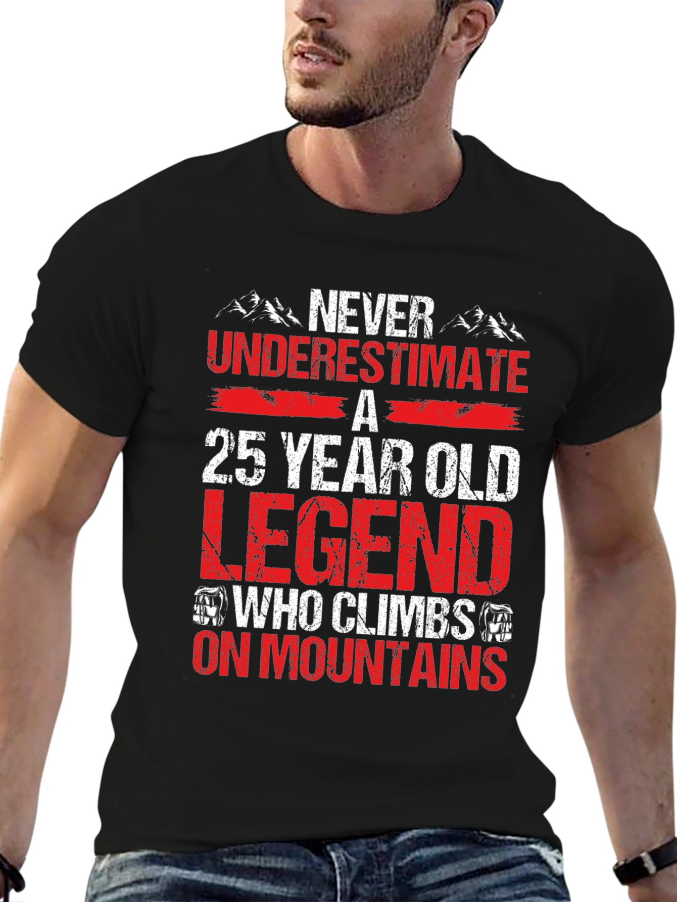 25 Year Old Legend Mountain Climber T-Shirt