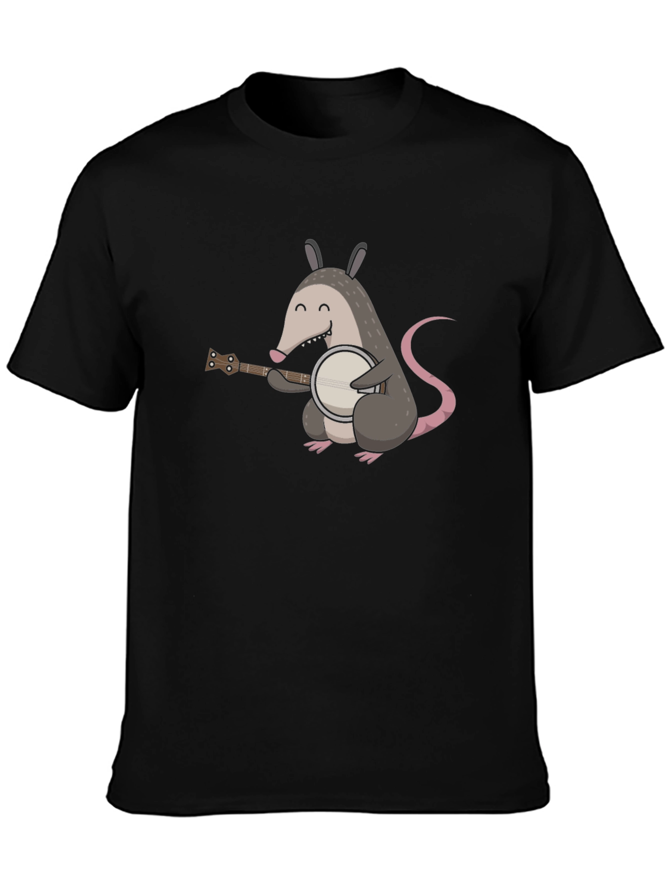 Opossum Banjo T-Shirt - Music Animal Tee
